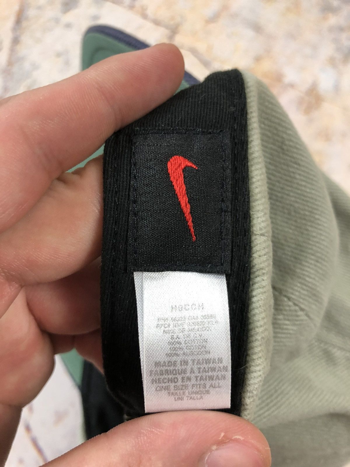 Nike × Vintage Nike vintage green black hat cap Size ONE SIZE - 5 Thumbnail