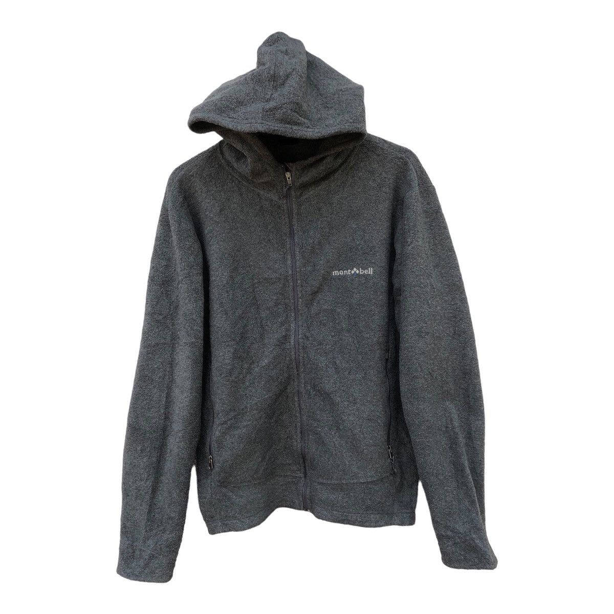 image of Montbell Fleece Jacket Hoodie in Black, Men's (Size Large)