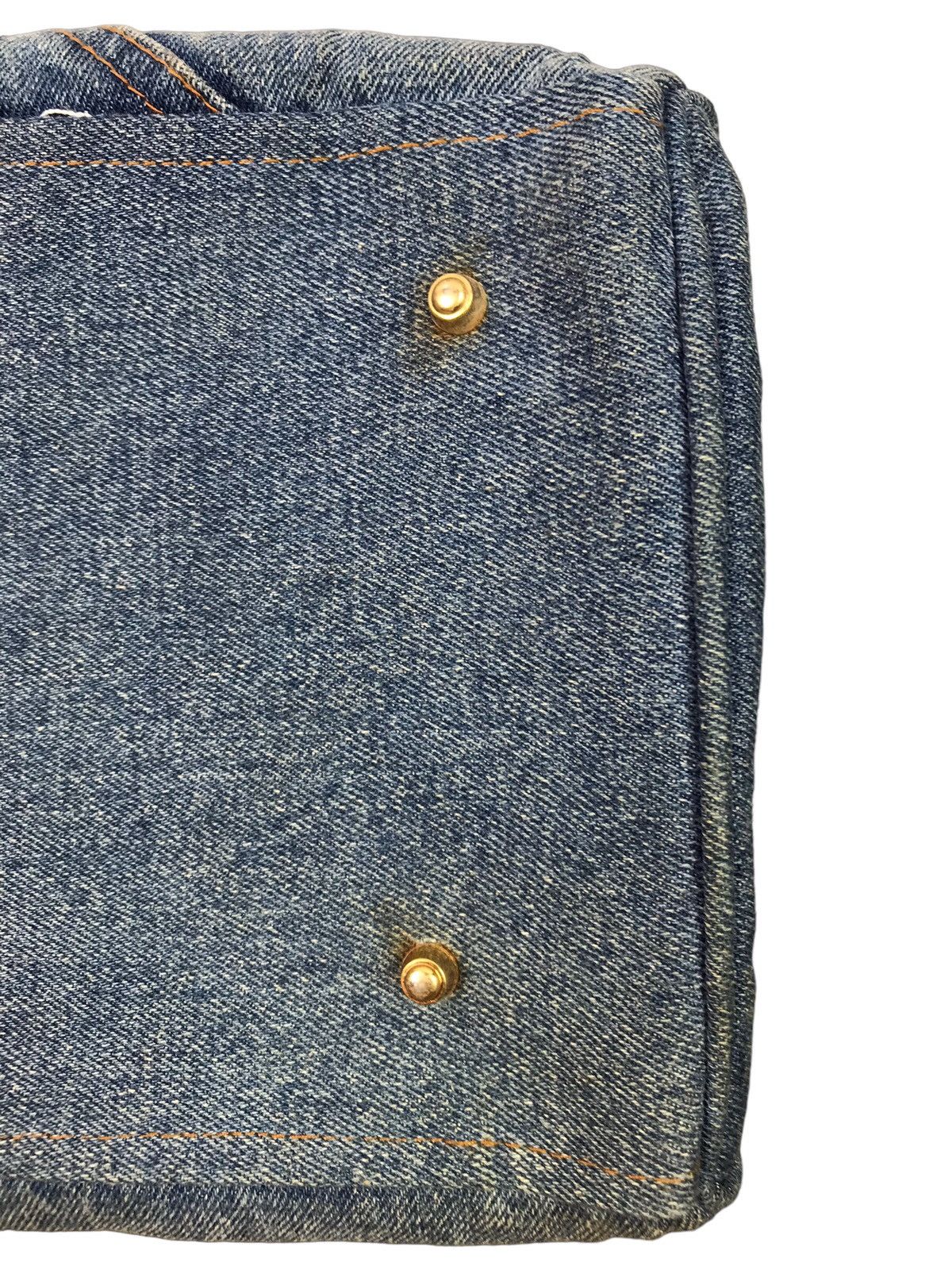 Handmade VINTAGE HANDMADE DENIM BIRKIN STYLE HANDBAG Size ONE SIZE - 21 Thumbnail