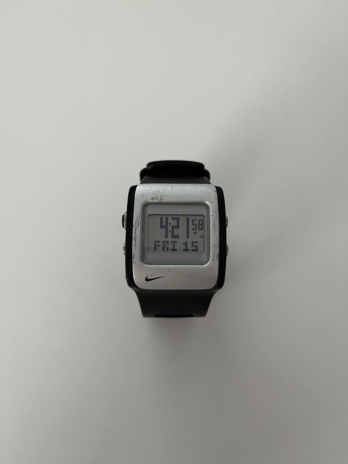 Y2K Nike Blade Analog Watch in Silver, Men's