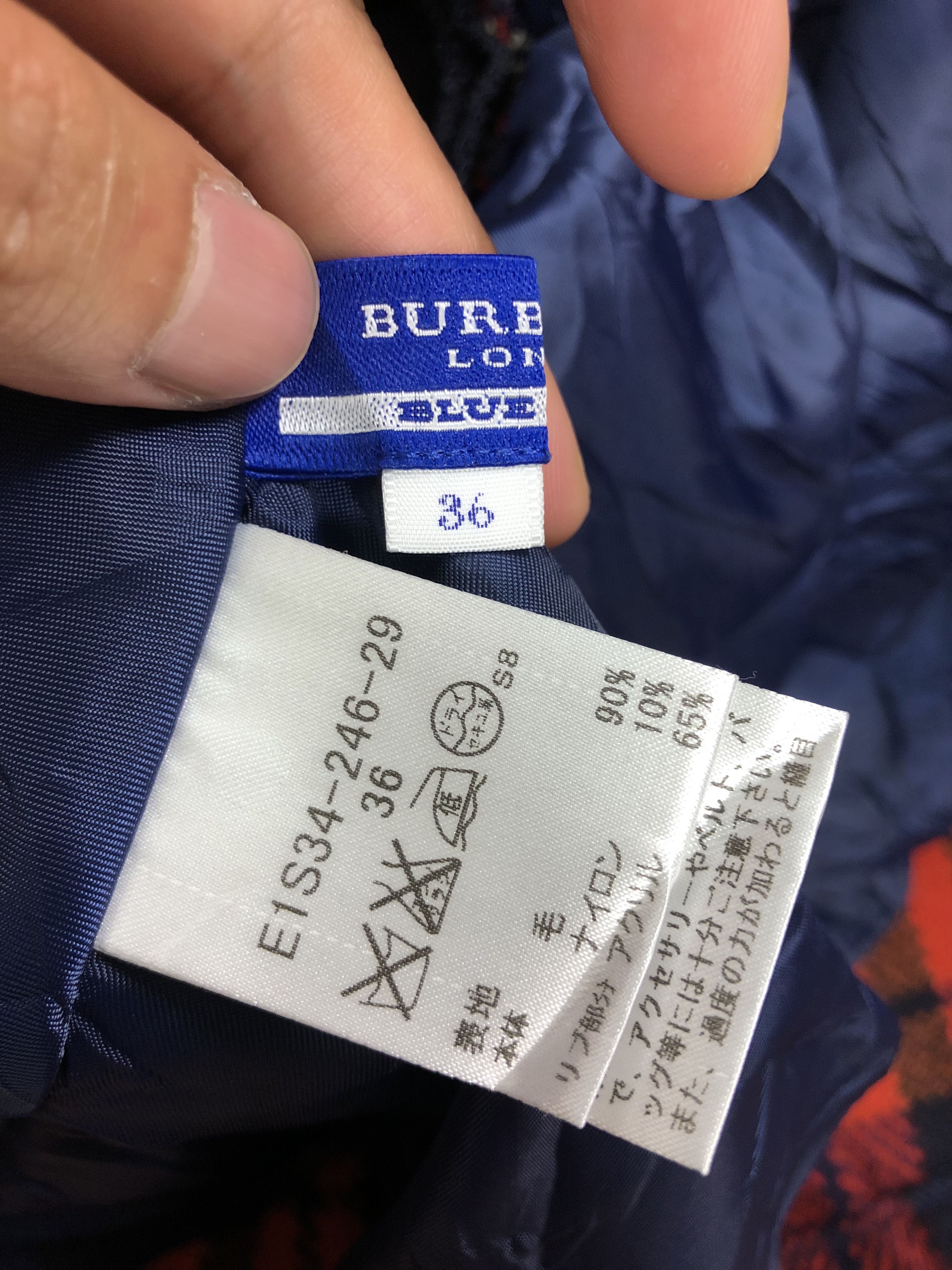 Burberry BLUE LABEL HIGH ELASTIC WAIST CHECKED PLEATED WOOL SKIRT Size 25" / US 0 / IT 36 - 9 Thumbnail