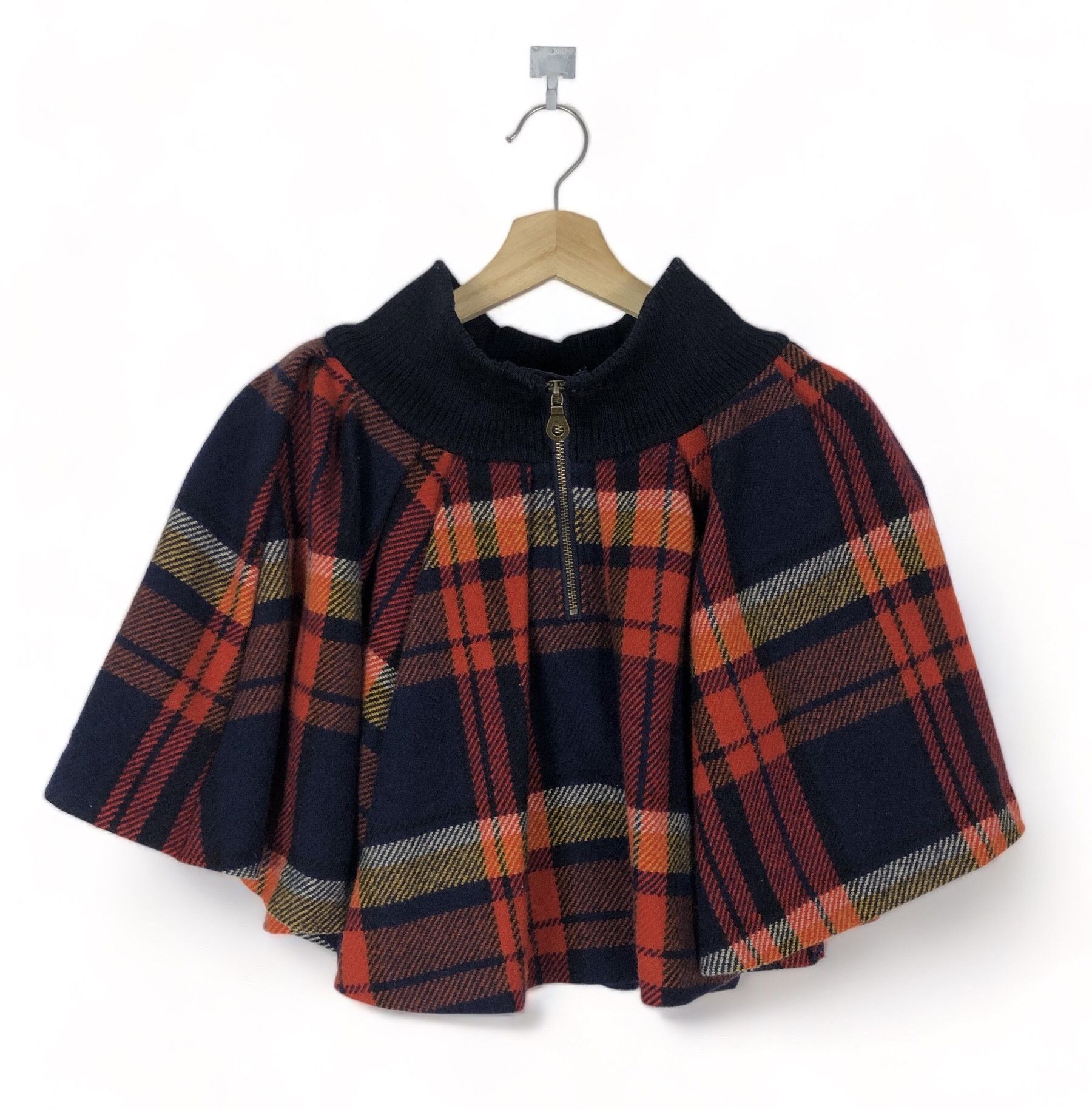 Burberry BLUE LABEL HIGH ELASTIC WAIST CHECKED PLEATED WOOL SKIRT Size 25" / US 0 / IT 36 - 2 Thumbnail