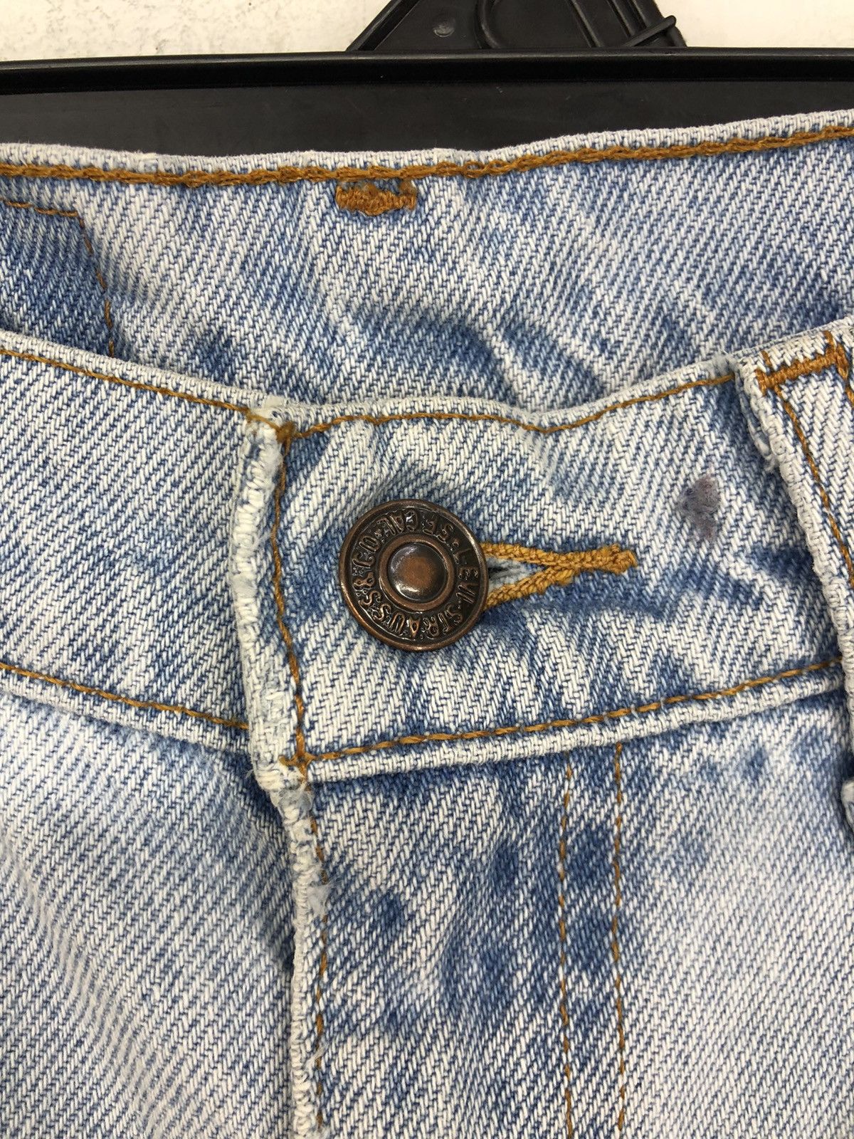 Other Vintage Levis 505 Regular Fit Orange Tab Light Wash Jeans Size US 30 / EU 46 - 6 Thumbnail