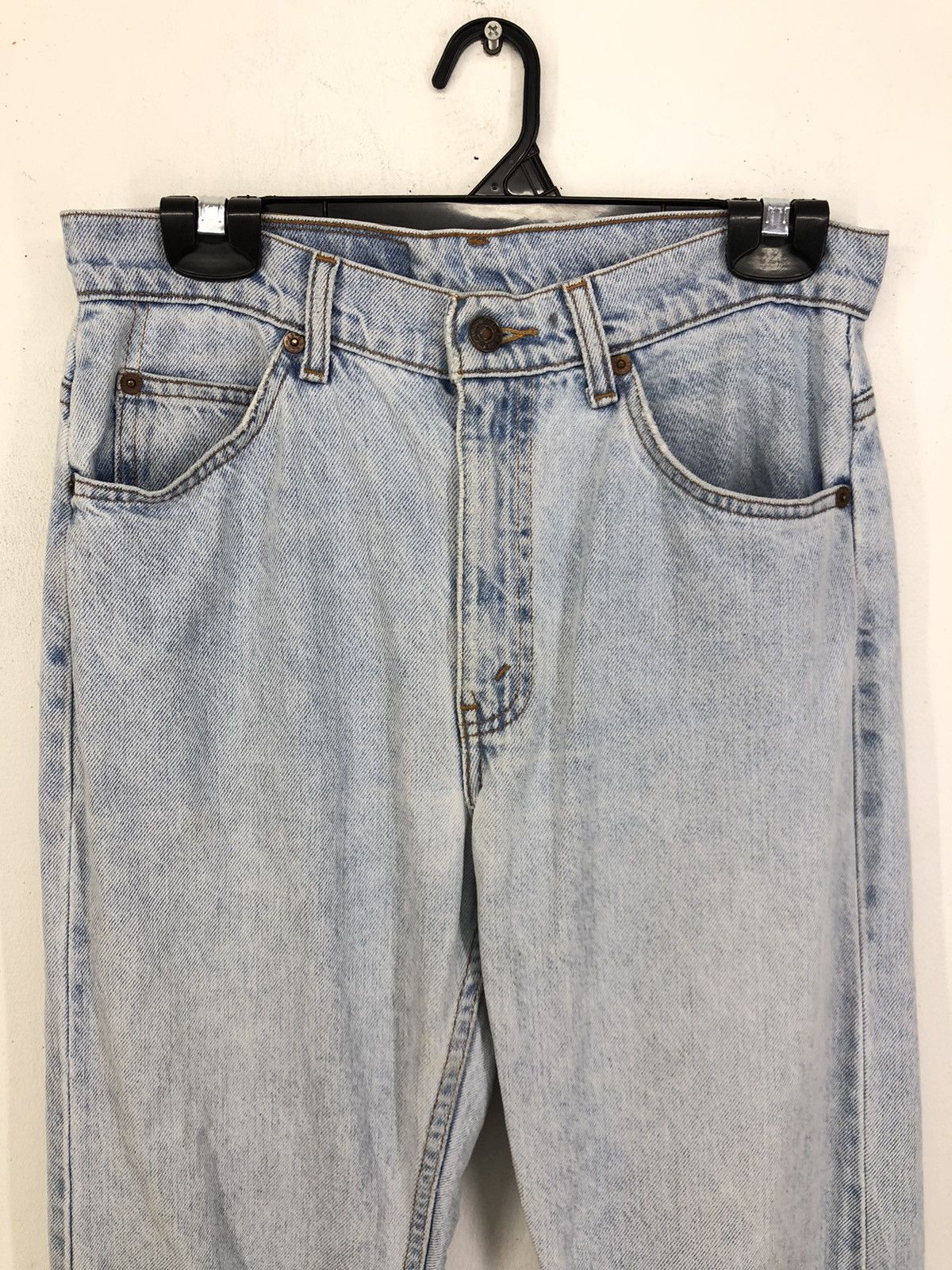 Other Vintage Levis 505 Regular Fit Orange Tab Light Wash Jeans Size US 30 / EU 46 - 3 Thumbnail