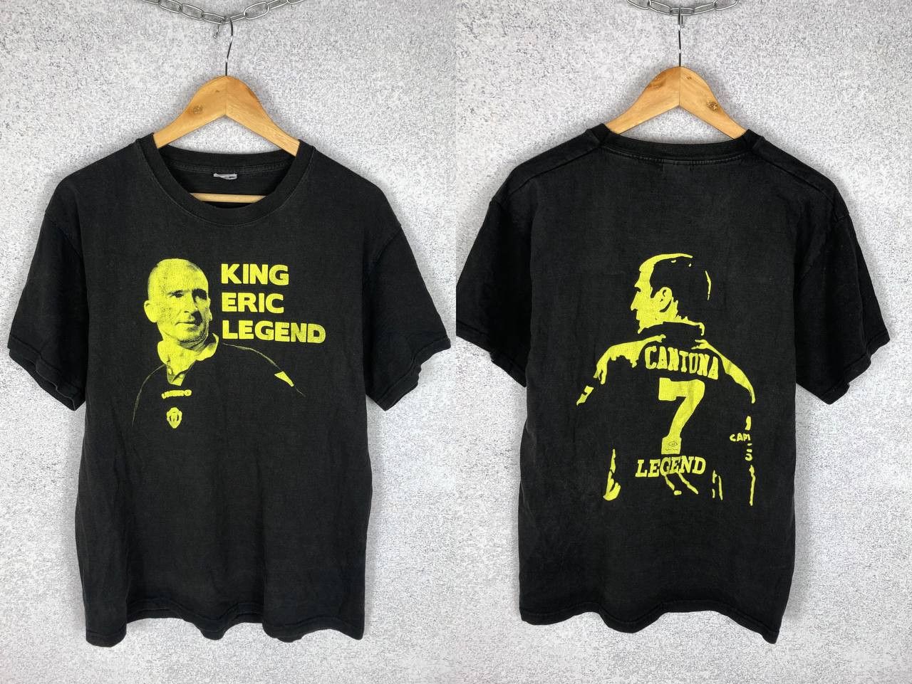 Vintage Vintage Eric Cantona Manchester United Tee Soccer T-Shirt Size US L / EU 52-54 / 3 - 1 Thumbnail