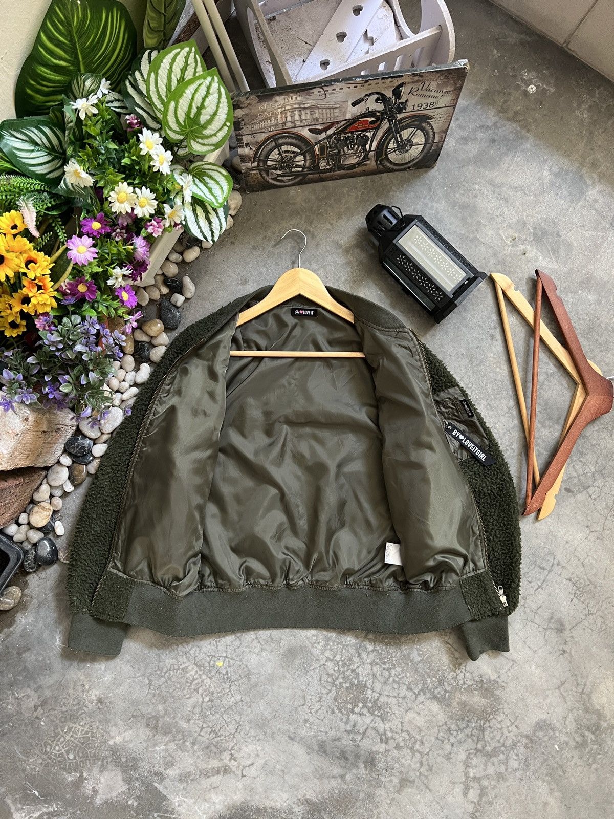 Vintage Vintage 🖤 Deep Pile Sherpa Quilted Zipper Up Bomber Jacket Size US S / EU 44-46 / 1 - 11 Thumbnail