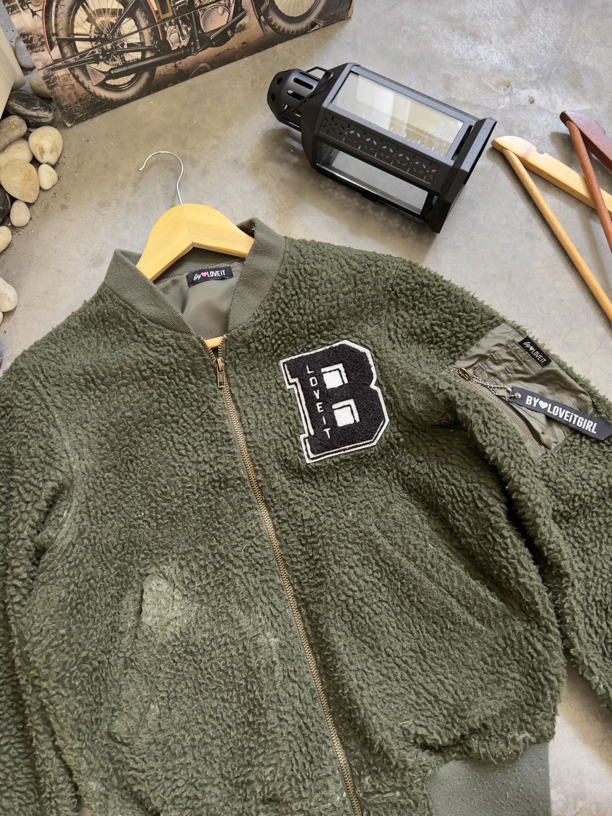 Vintage Vintage 🖤 Deep Pile Sherpa Quilted Zipper Up Bomber Jacket Size US S / EU 44-46 / 1 - 14 Thumbnail