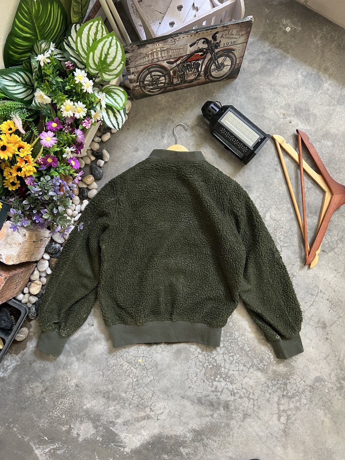 Vintage Vintage 🖤 Deep Pile Sherpa Quilted Zipper Up Bomber Jacket Size US S / EU 44-46 / 1 - 5 Thumbnail