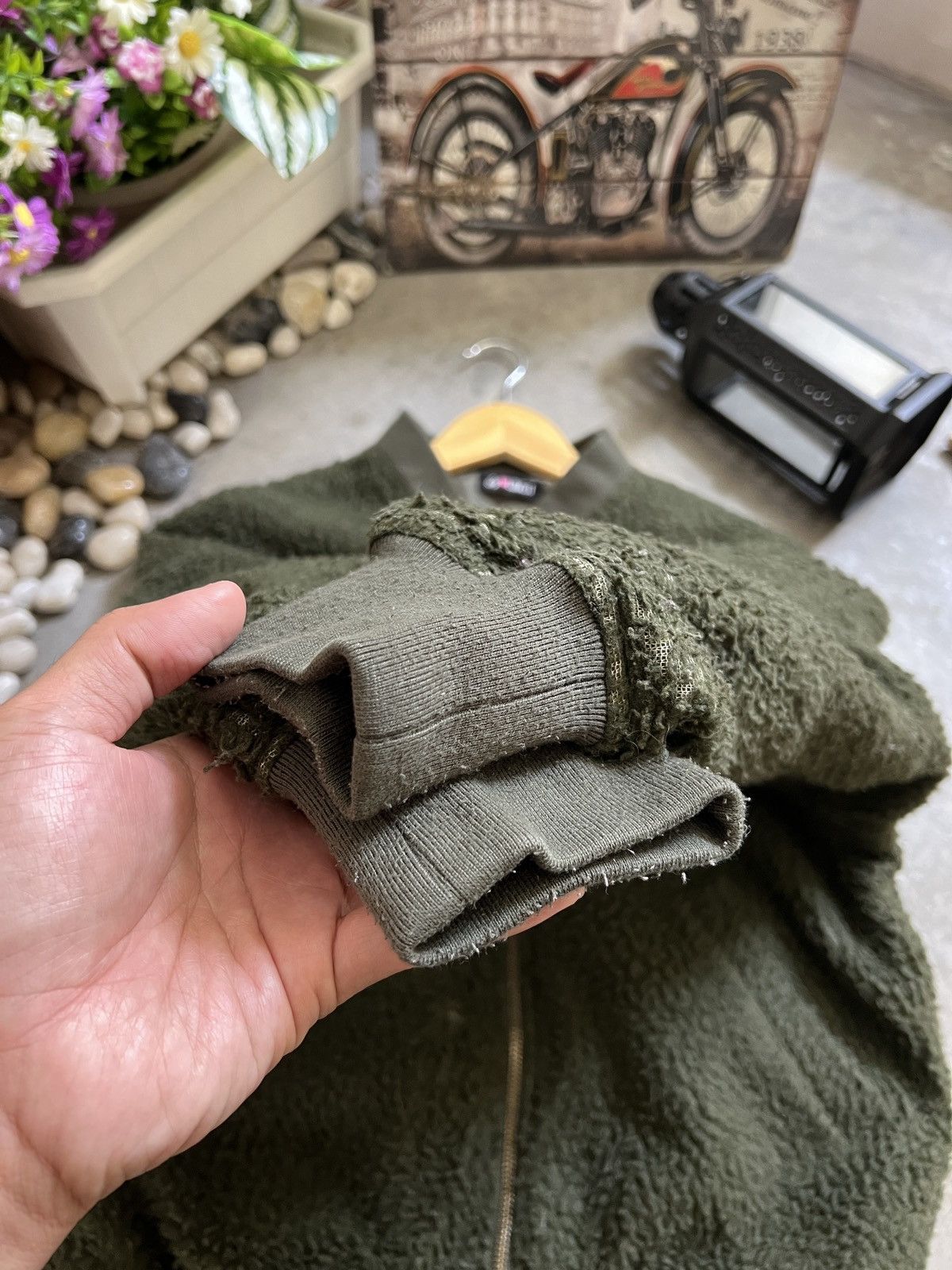 Vintage Vintage 🖤 Deep Pile Sherpa Quilted Zipper Up Bomber Jacket Size US S / EU 44-46 / 1 - 10 Thumbnail