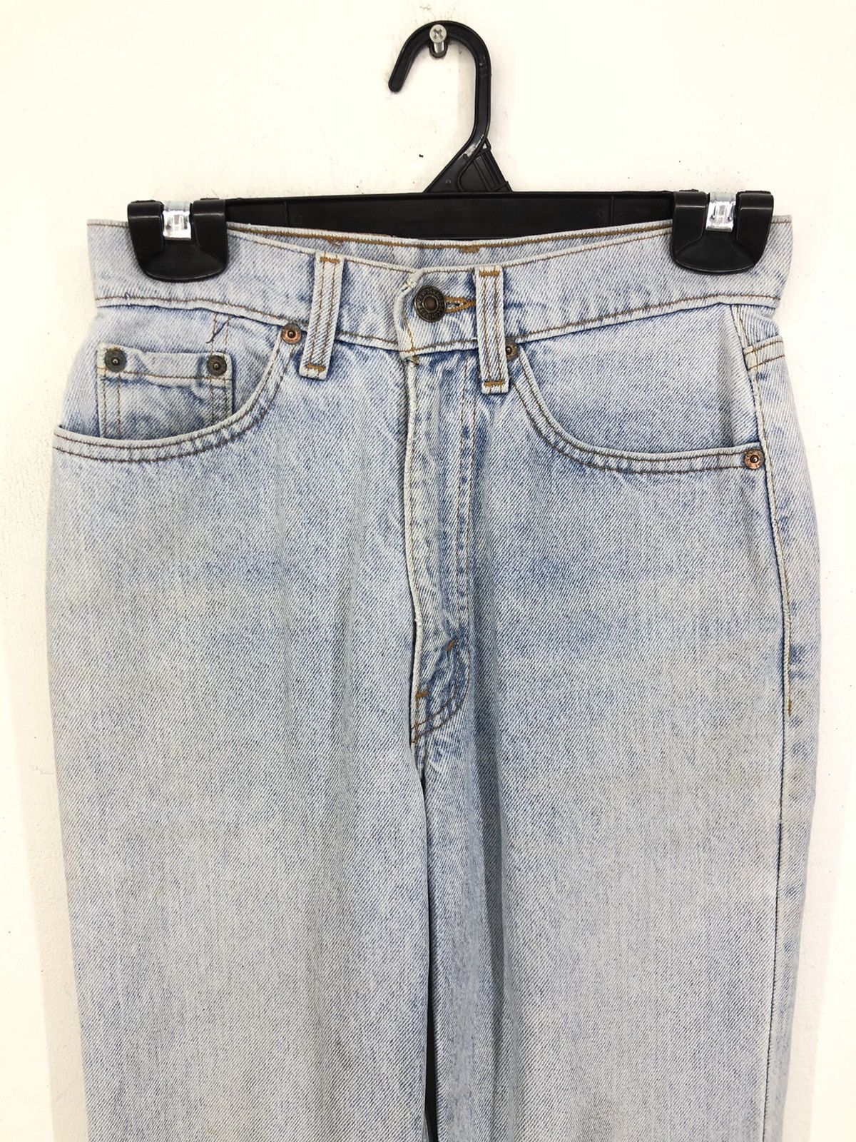 Levi's Vintage 90s Levis 510 Distressed Light Wash Jeans 25x38.5 Size 25" / US 0 / IT 36 - 3 Thumbnail