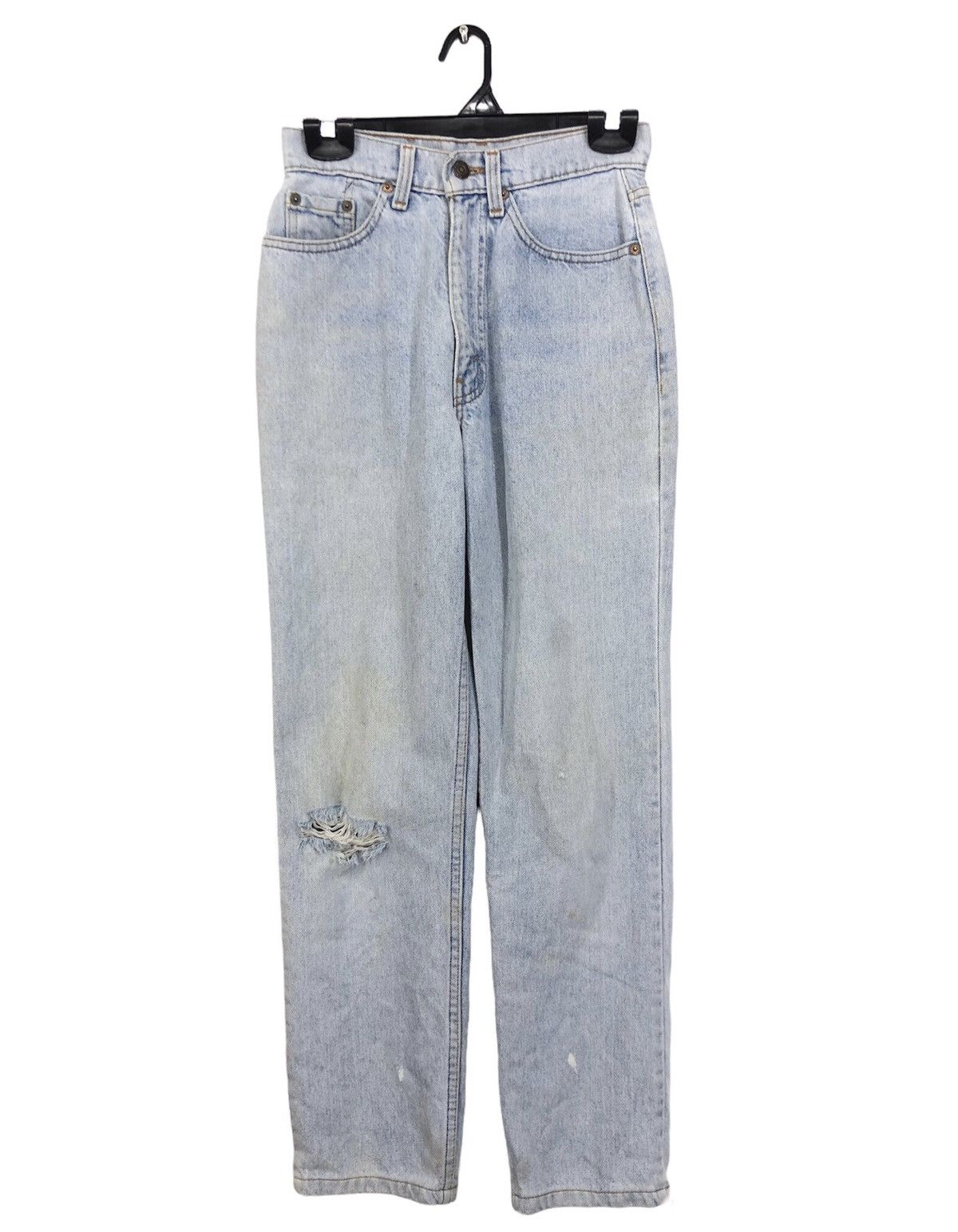 Vintage 90s Levis 510 Distressed Light Wash Jeans 25x38.5