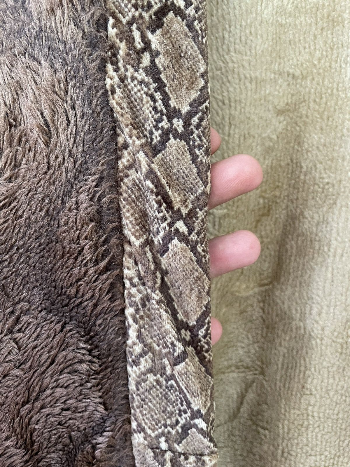 Japanese Brand × Vintage VINTAGE JAPANESE SNAKESKIN STYLE SHEARLING VEST Size US L / EU 52-54 / 3 - 7 Thumbnail