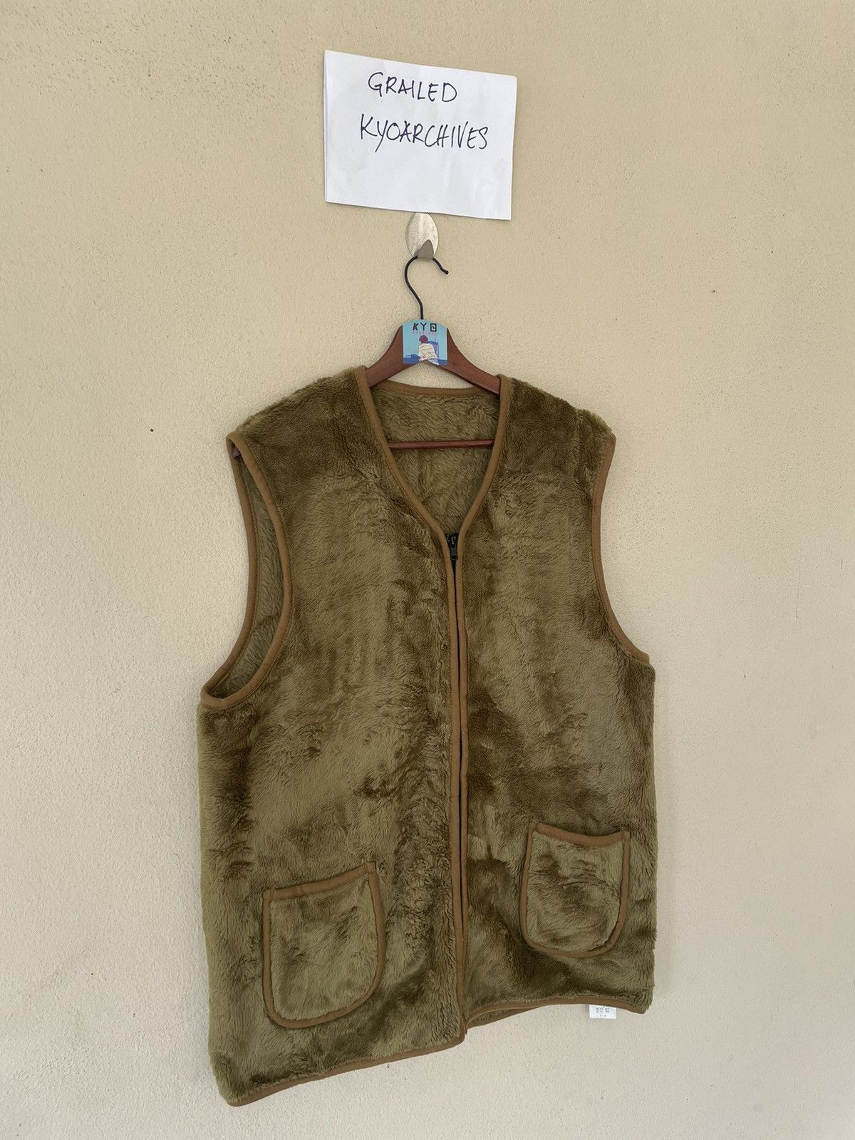 Vintage VINTAGE JAPANESE FLEECE VEST Size US L / EU 52-54 / 3 - 2 Thumbnail