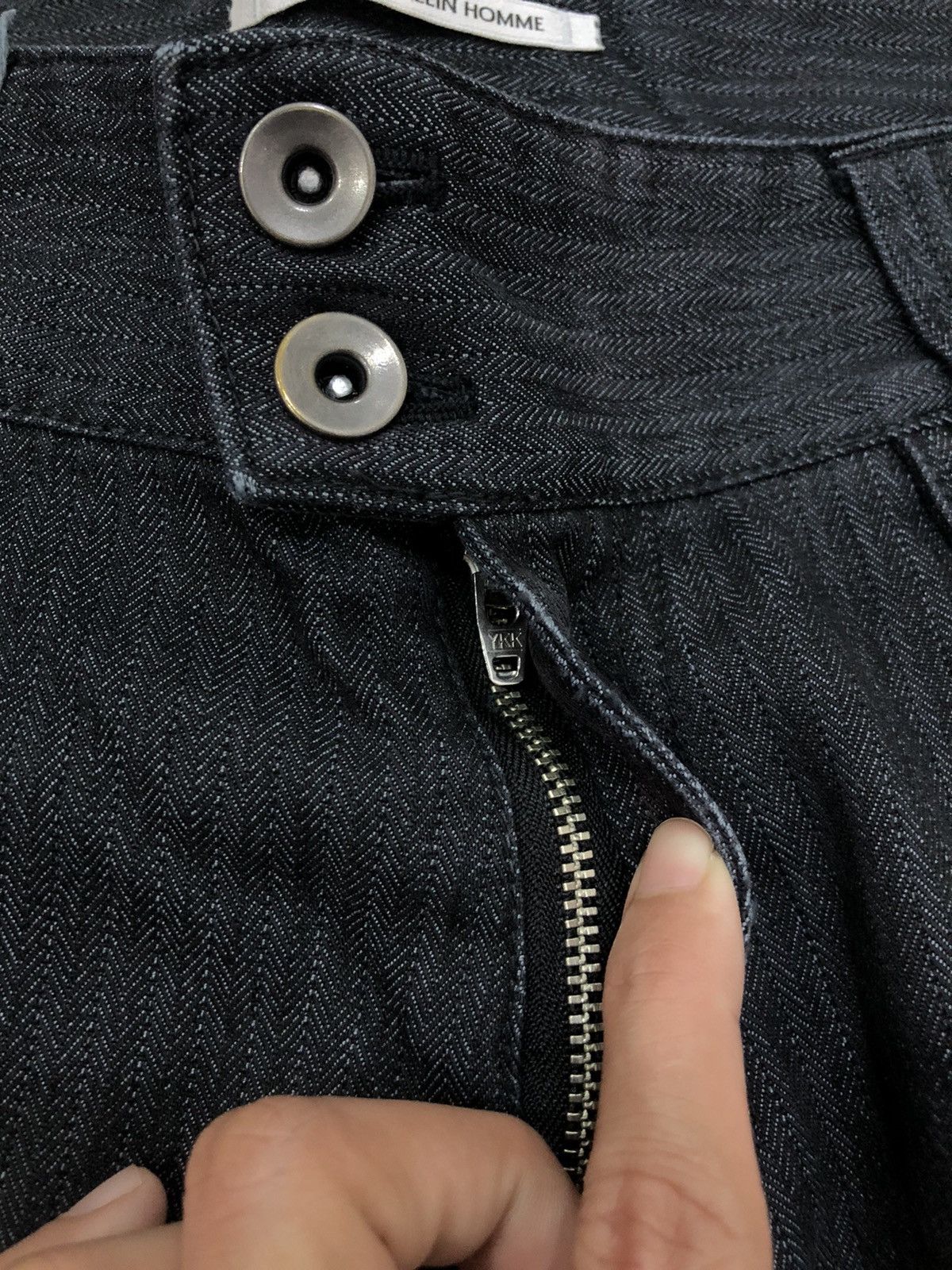 Michel Klein Michel Klein Homme Flared Bootcut Black Jeans Size US 30 / EU 46 - 6 Thumbnail