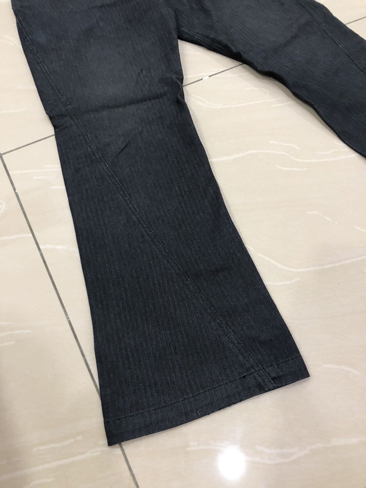 Michel Klein Michel Klein Homme Flared Bootcut Black Jeans Size US 30 / EU 46 - 4 Thumbnail