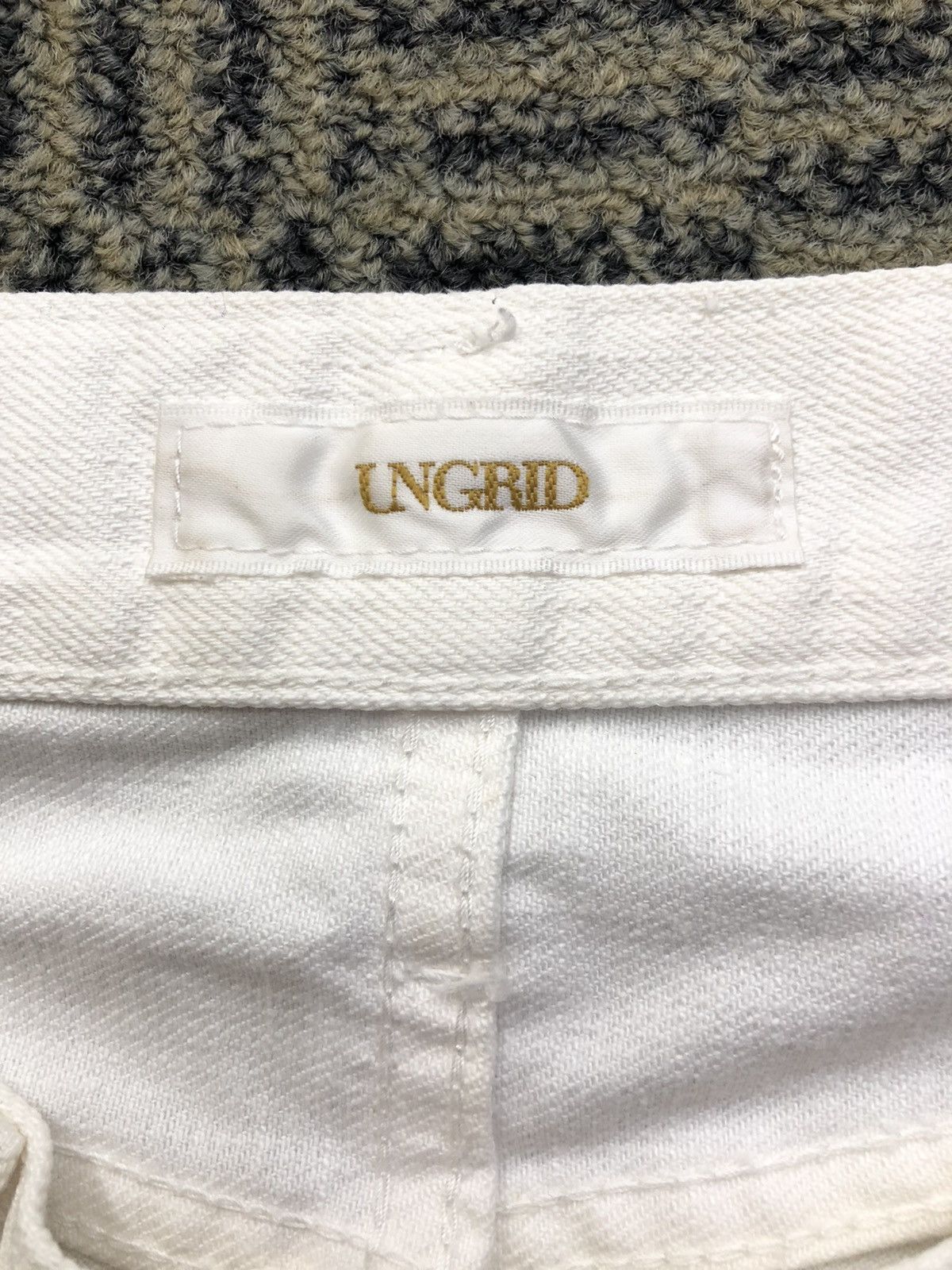 Japanese Brand Ungrid 211407180904 Paint Splatter Ripped Skinny Jeans Size 29" - 19 Thumbnail