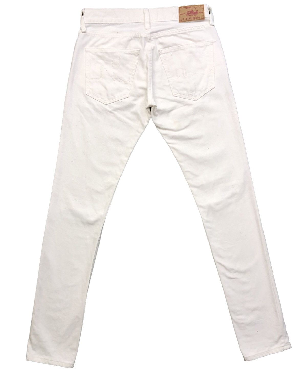 Japanese Brand Ungrid 211407180904 Paint Splatter Ripped Skinny Jeans Size 29" - 2 Thumbnail