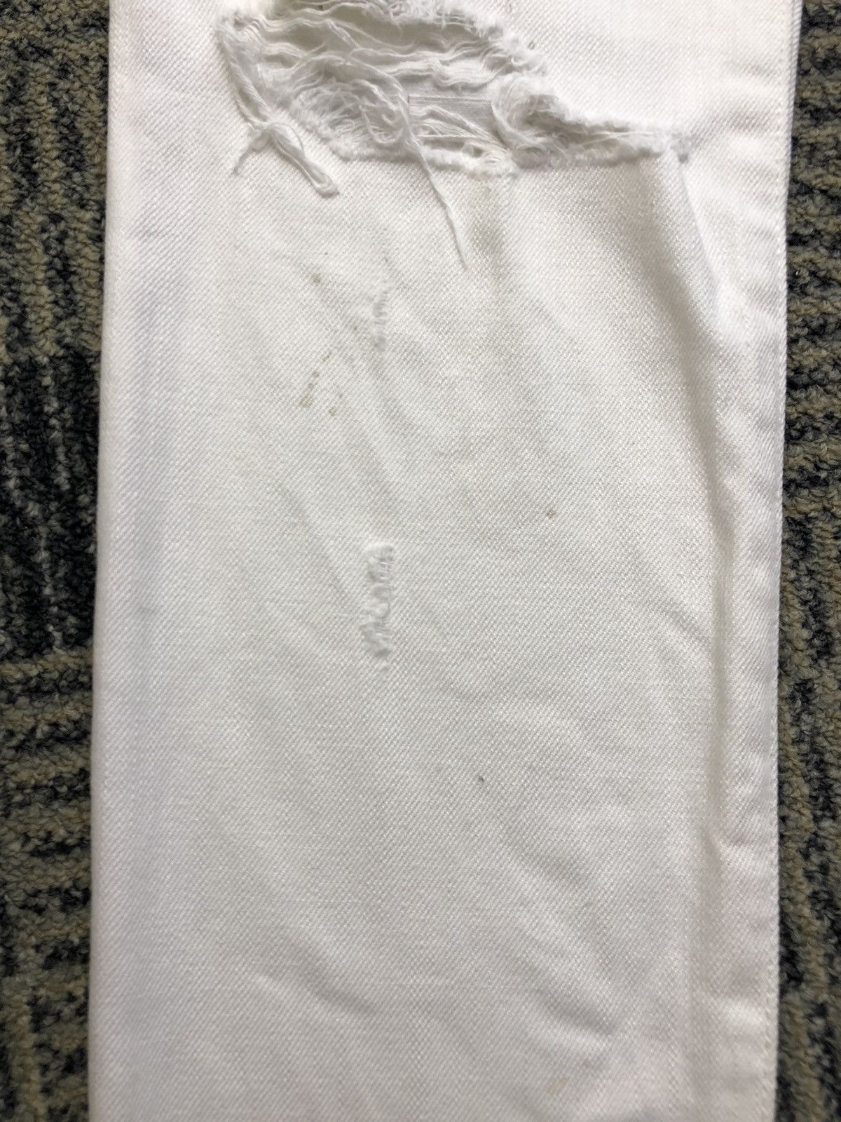 Japanese Brand Ungrid 211407180904 Paint Splatter Ripped Skinny Jeans Size 29" - 9 Thumbnail