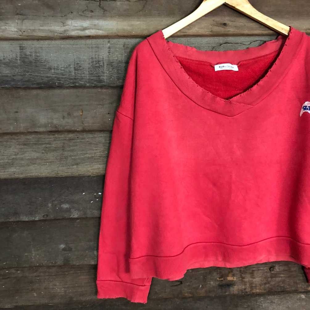 Cartoon Network × Japanese Brand Redeo Crown Papermoon Red Baggy Sweatshirt #5674 Size M / US 6-8 / IT 42-44 - 12 Thumbnail