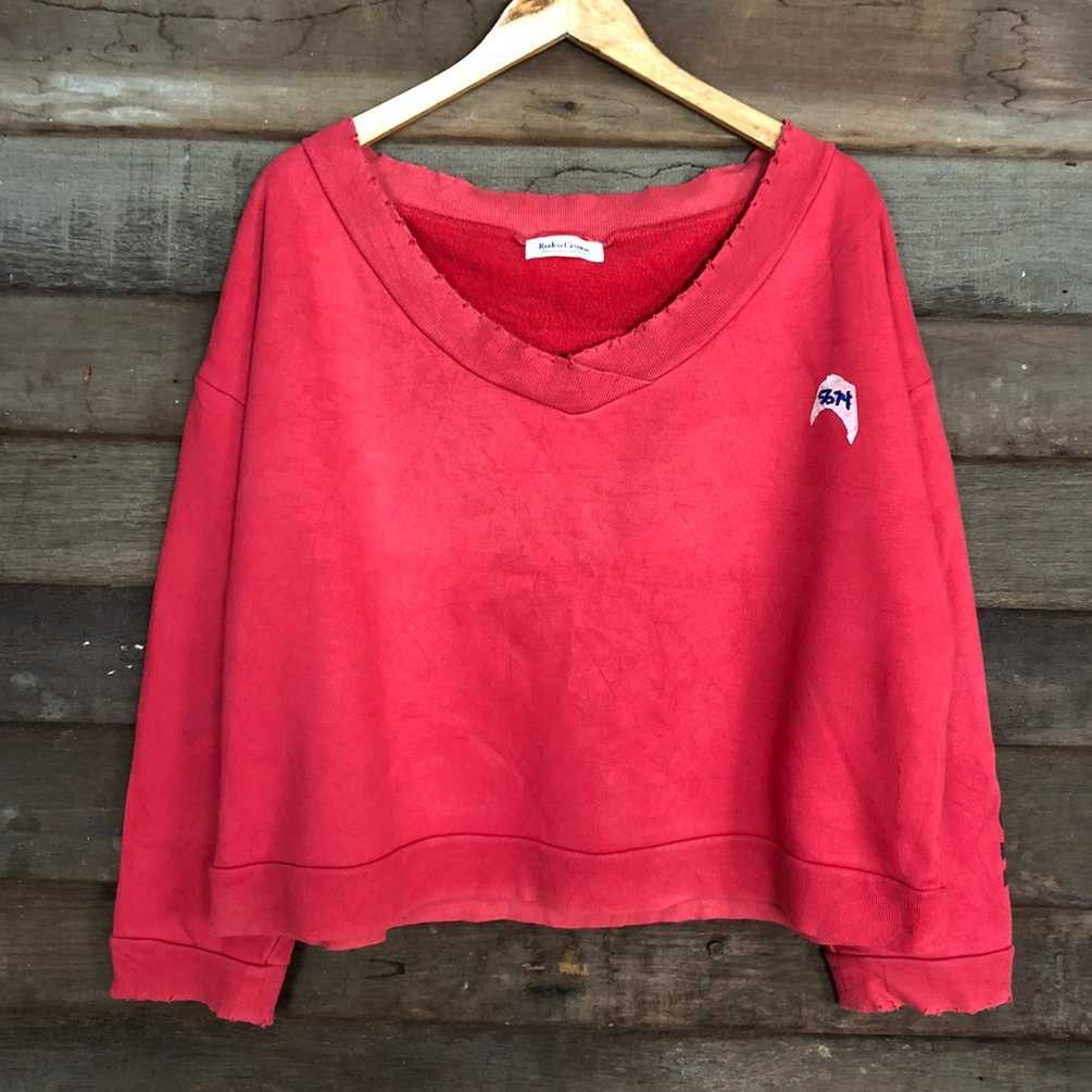 Cartoon Network × Japanese Brand Redeo Crown Papermoon Red Baggy Sweatshirt #5674 Size M / US 6-8 / IT 42-44 - 13 Thumbnail