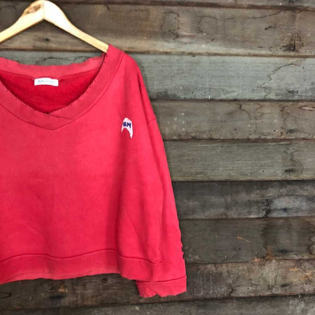 Cartoon Network × Japanese Brand Redeo Crown Papermoon Red Baggy Sweatshirt #5674 Size M / US 6-8 / IT 42-44 - 10 Thumbnail
