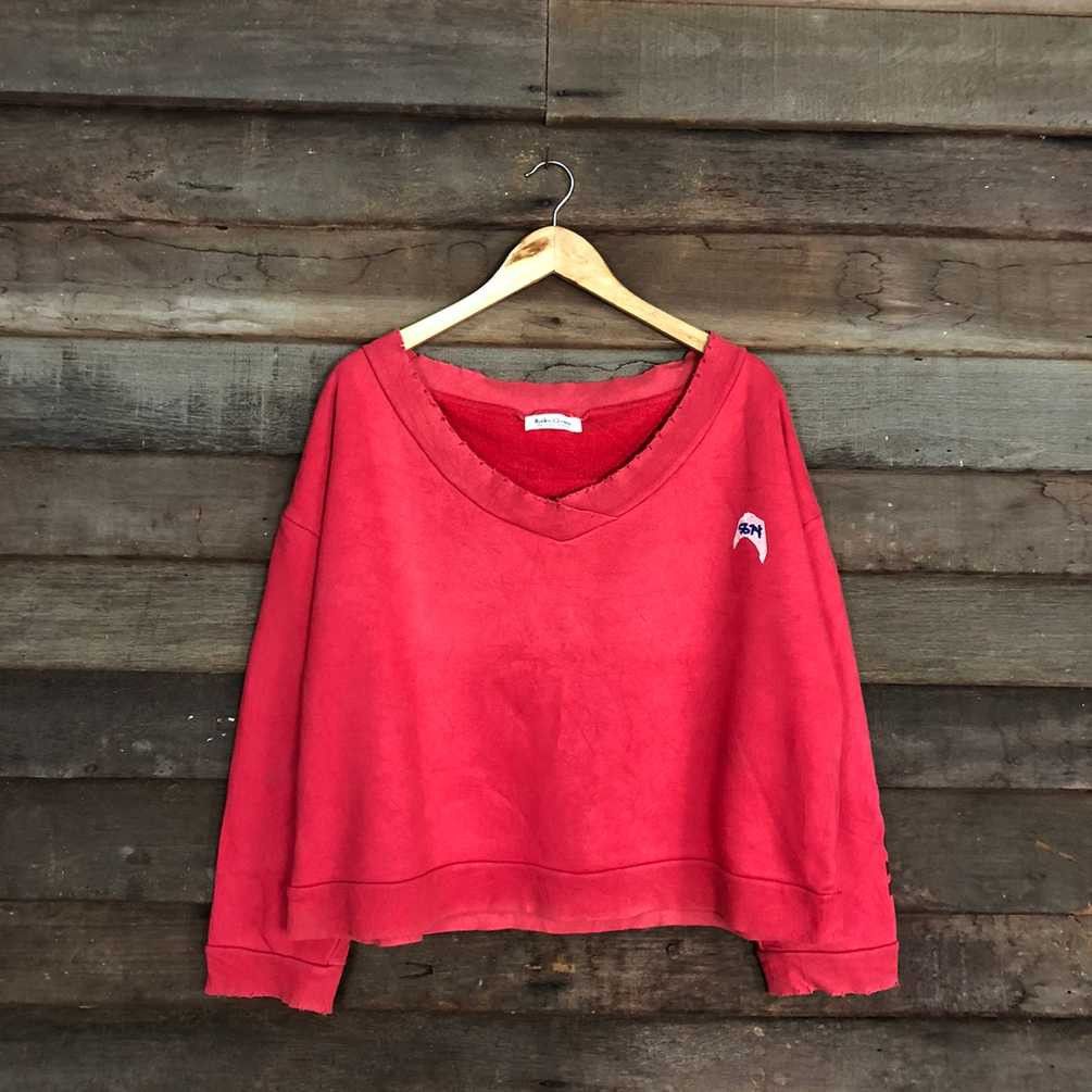 Cartoon Network × Japanese Brand Redeo Crown Papermoon Red Baggy Sweatshirt #5674 Size M / US 6-8 / IT 42-44 - 6 Thumbnail