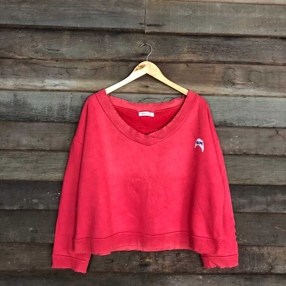 Cartoon Network × Japanese Brand Redeo Crown Papermoon Red Baggy Sweatshirt #5674 Size M / US 6-8 / IT 42-44 - 8 Thumbnail