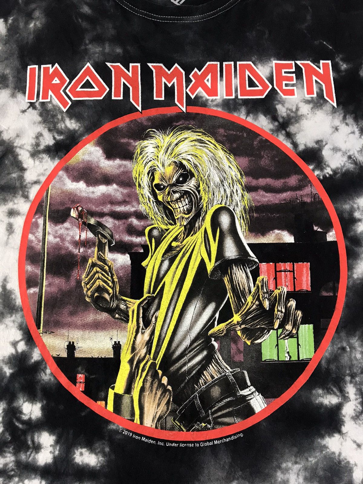 Band Tees Iron Maiden Killer Albums Merch Graphic Screen Tie Dye Size US XL / EU 56 / 4 - 4 Thumbnail
