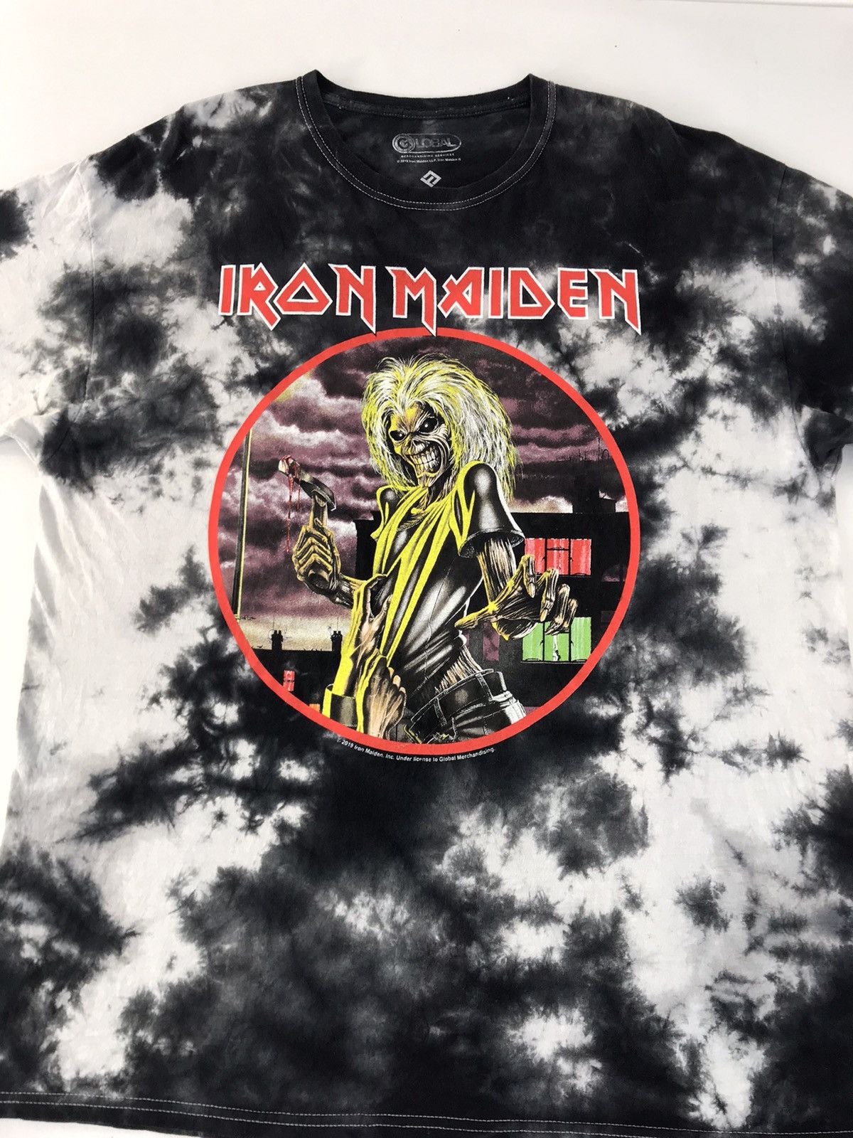 Band Tees Iron Maiden Killer Albums Merch Graphic Screen Tie Dye Size US XL / EU 56 / 4 - 3 Thumbnail