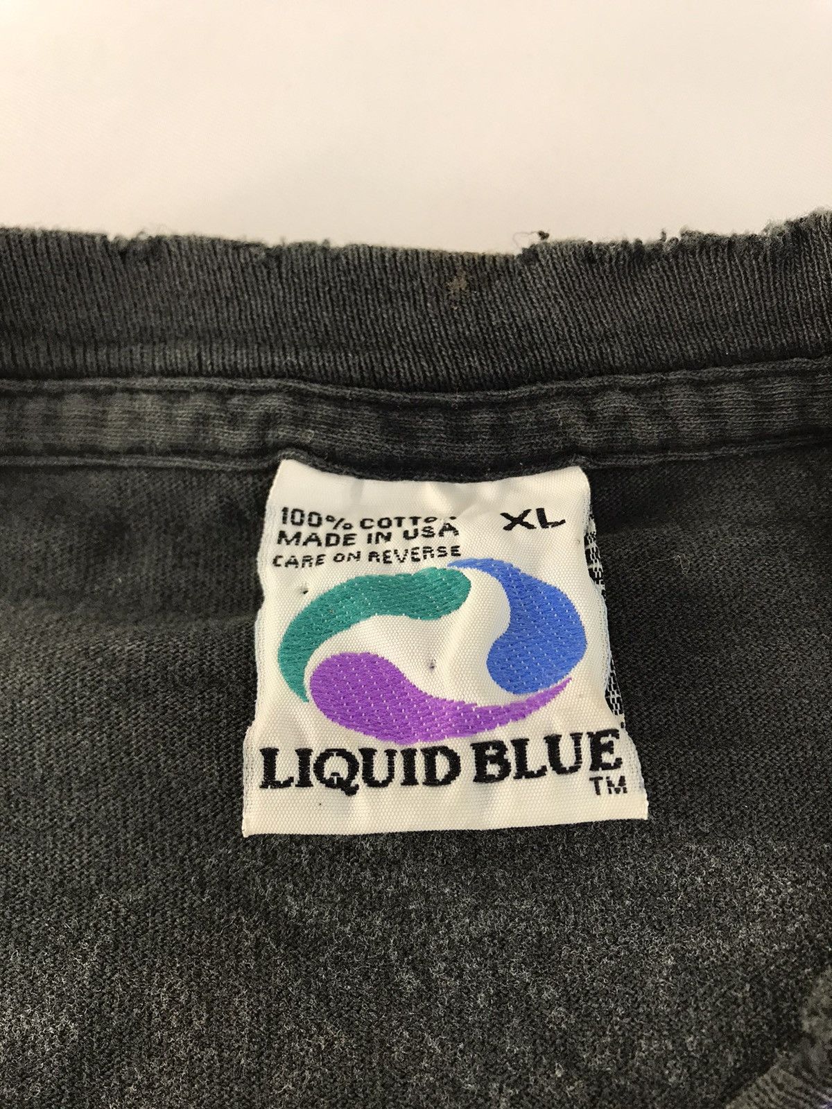Liquid Blue 90s 1994 Fighting Duel Dragon Overprinted Single Stitch Tee Size US XL / EU 56 / 4 - 6 Thumbnail