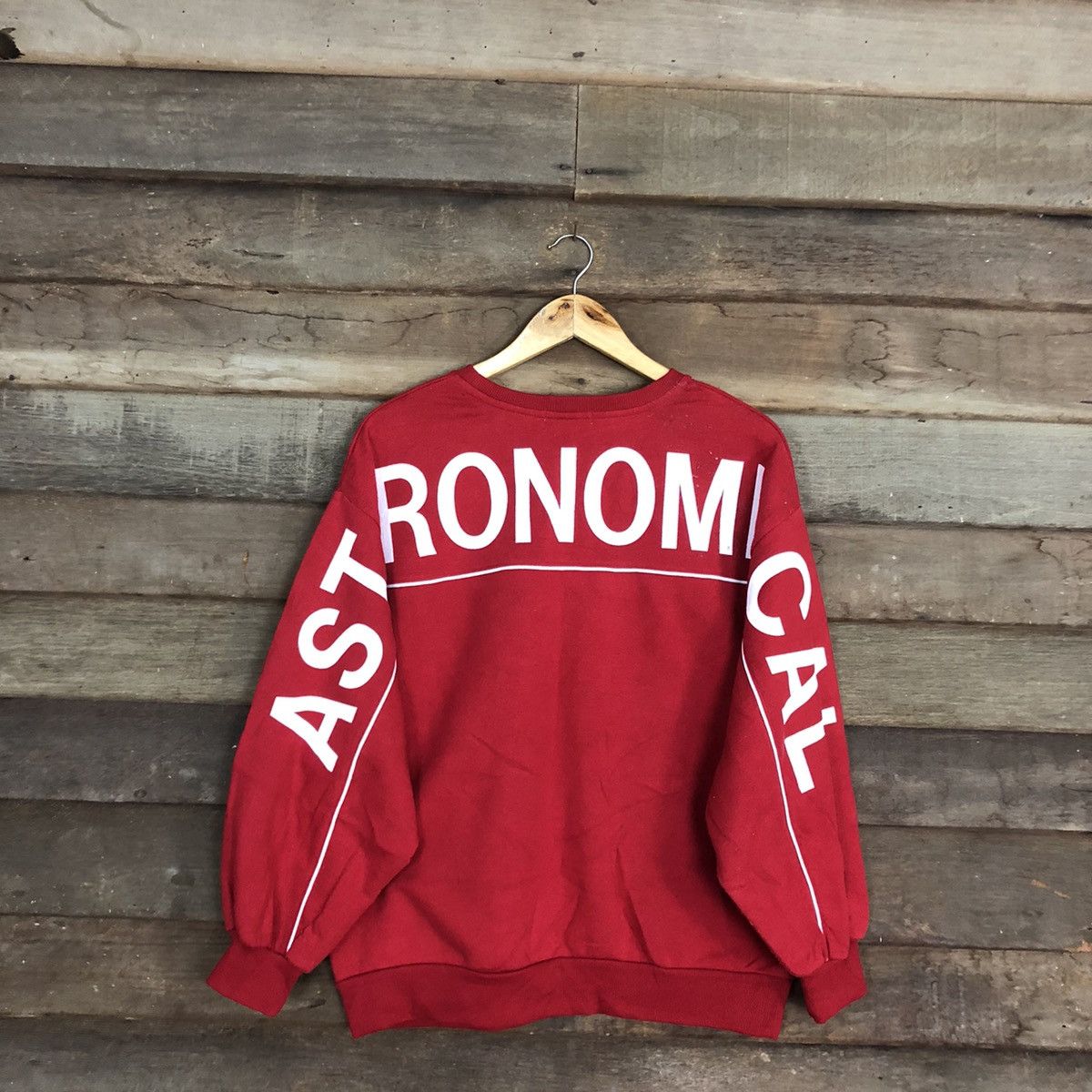 Japanese Brand Galyge Astronomical big spell Red Sweatshirt #127B Size US L / EU 52-54 / 3 - 1 Thumbnail