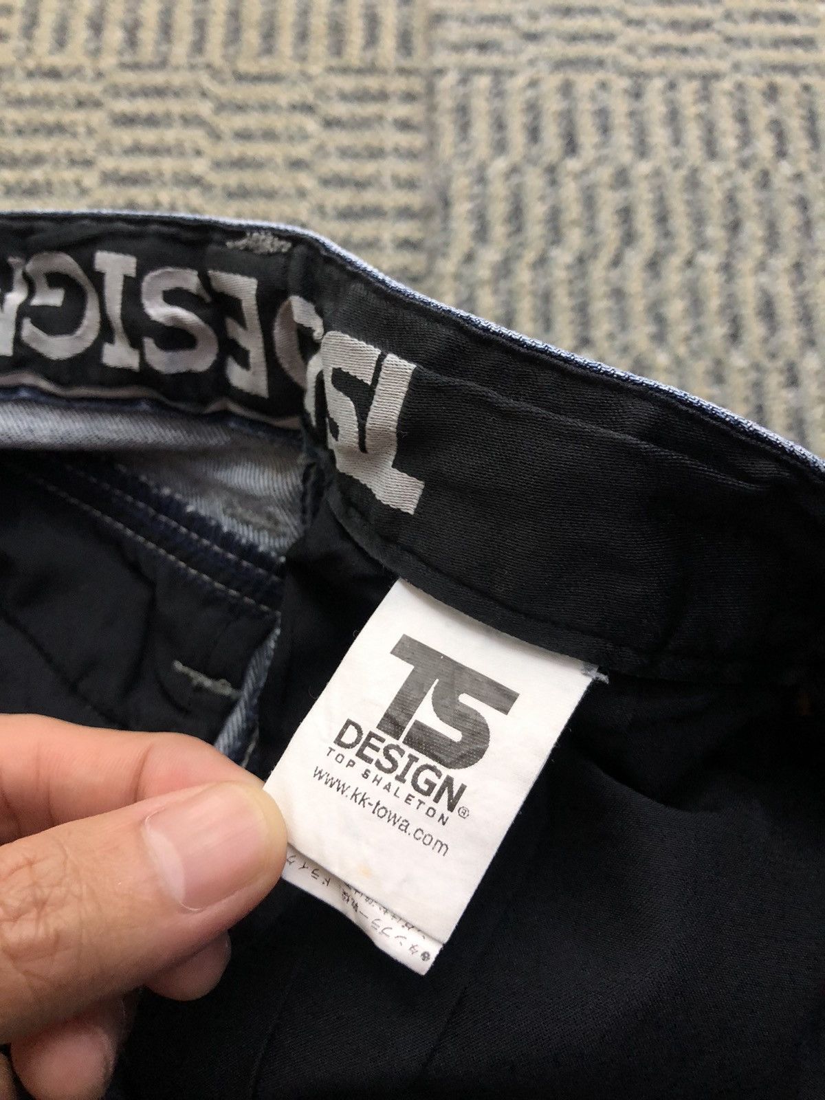 Japanese Brand TS Design Double Knee Multipocket Stretch Cargo Jeans Size US 33 - 17 Thumbnail