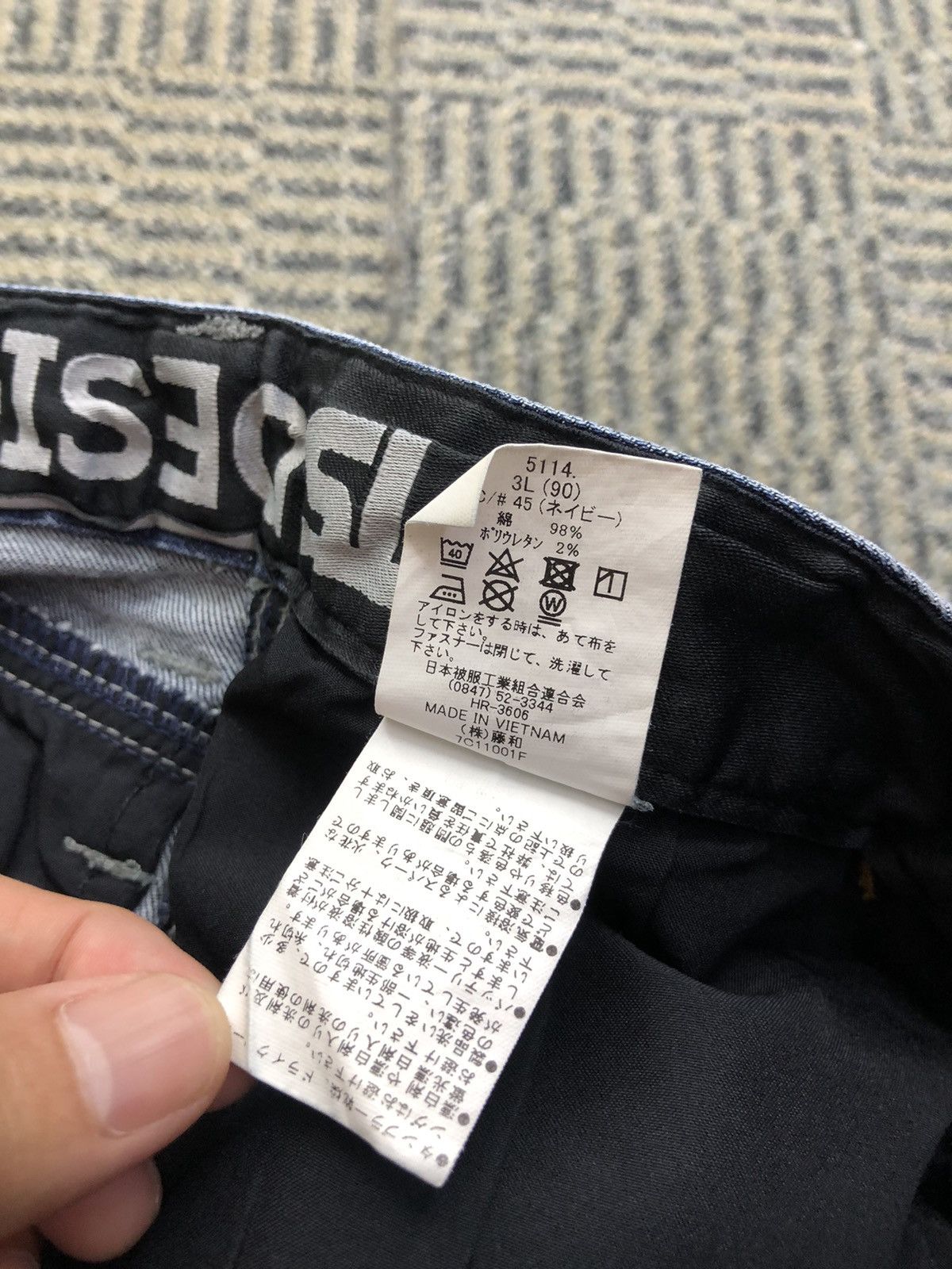 Japanese Brand TS Design Double Knee Multipocket Stretch Cargo Jeans Size US 33 - 18 Thumbnail