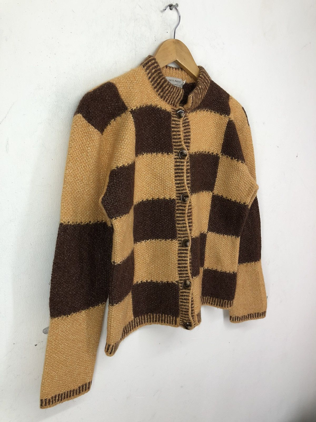 Japanese Brand Vintage Cote-Rotie Yarn Spun In Italy Knit Cardigan Size US M / EU 48-50 / 2 - 3 Thumbnail