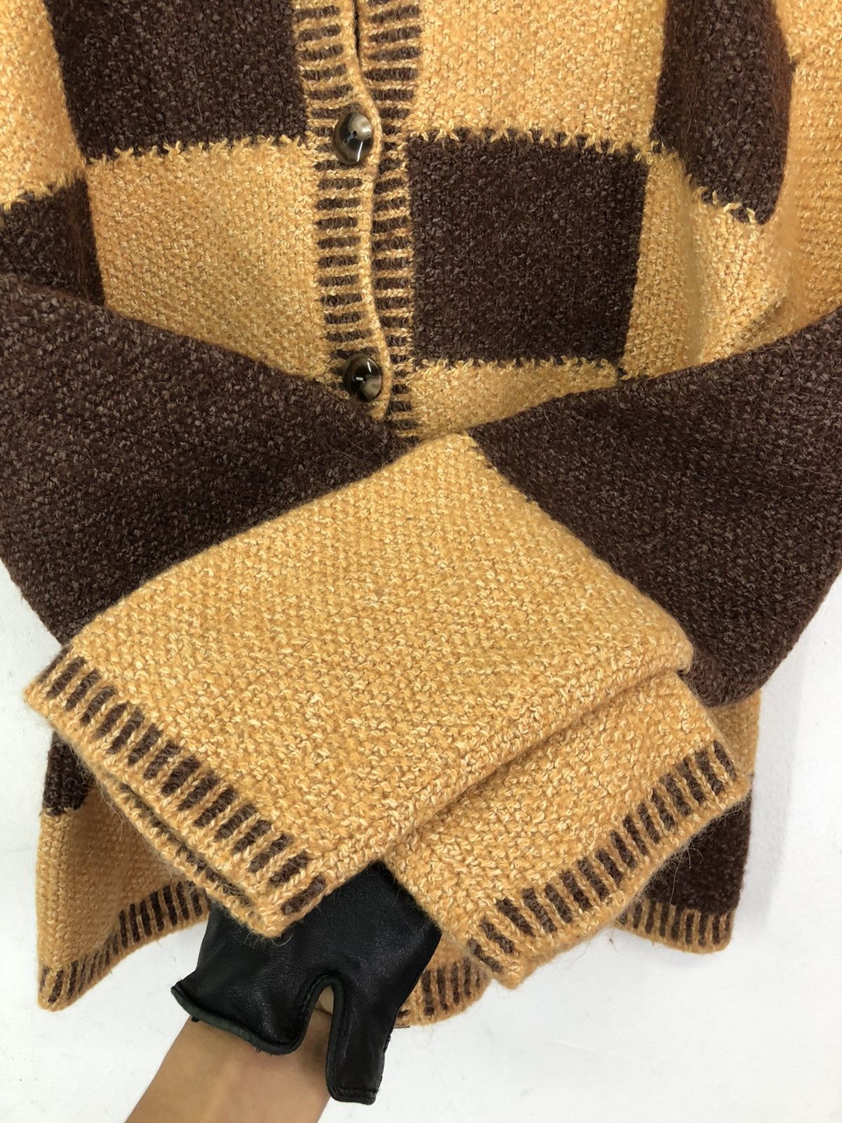 Japanese Brand Vintage Cote-Rotie Yarn Spun In Italy Knit Cardigan Size US M / EU 48-50 / 2 - 7 Thumbnail