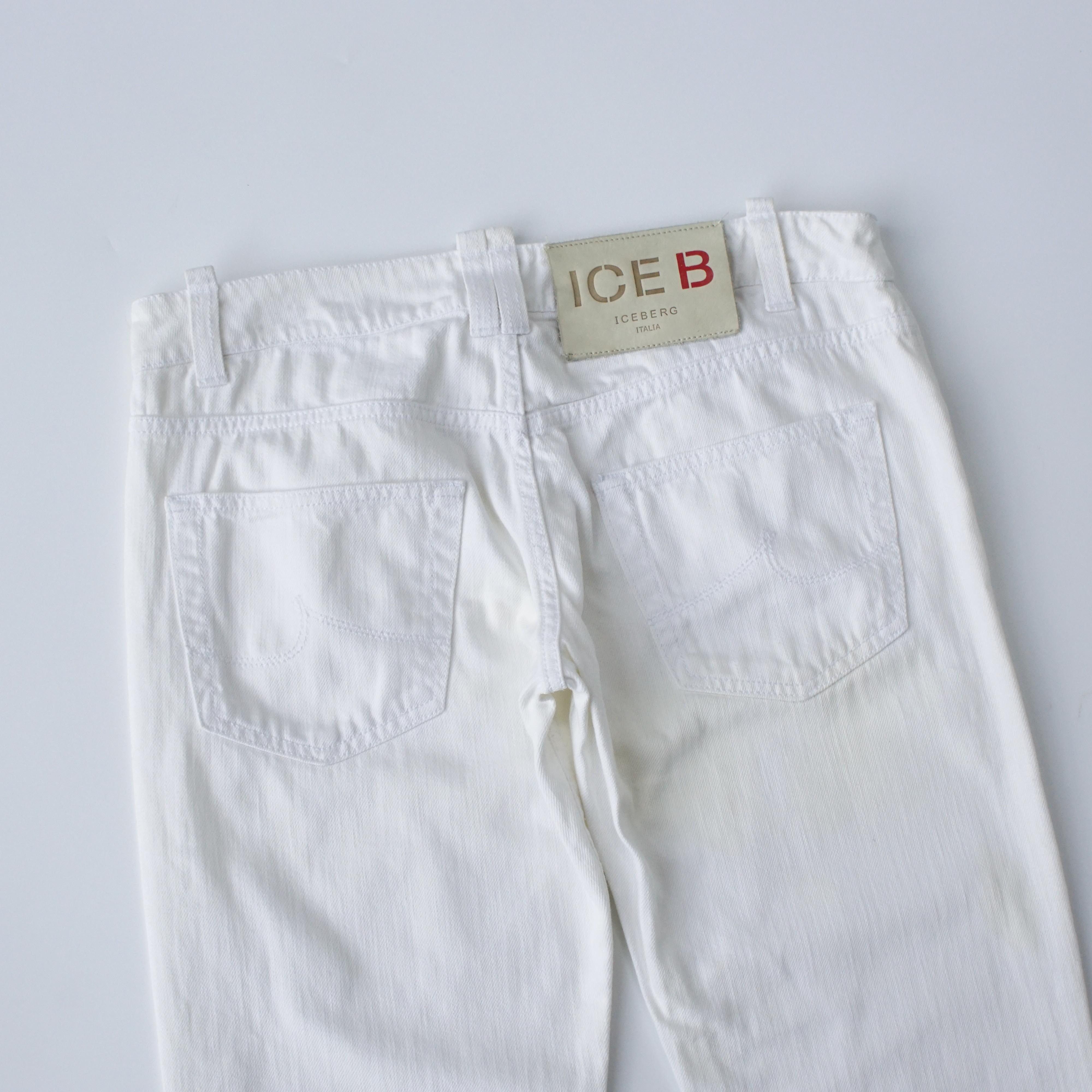 Iceberg *NoTariff Iceberg White Pants Size 29" - 2 Thumbnail