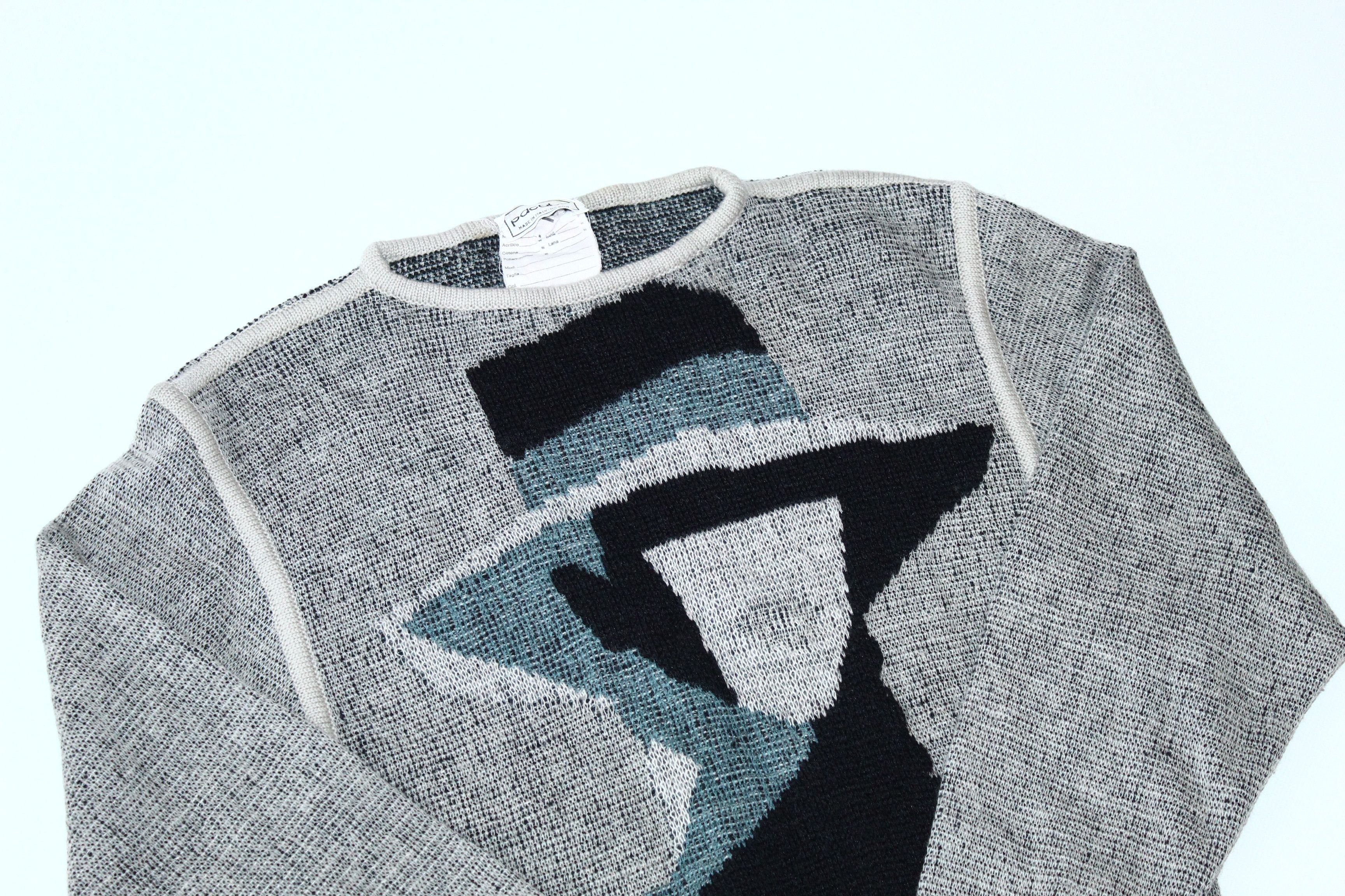 Vintage 🔥 RARE VTG 🔥 Pacabu Abstract Art Knitted Sweater Size US S / EU 44-46 / 1 - 5 Thumbnail