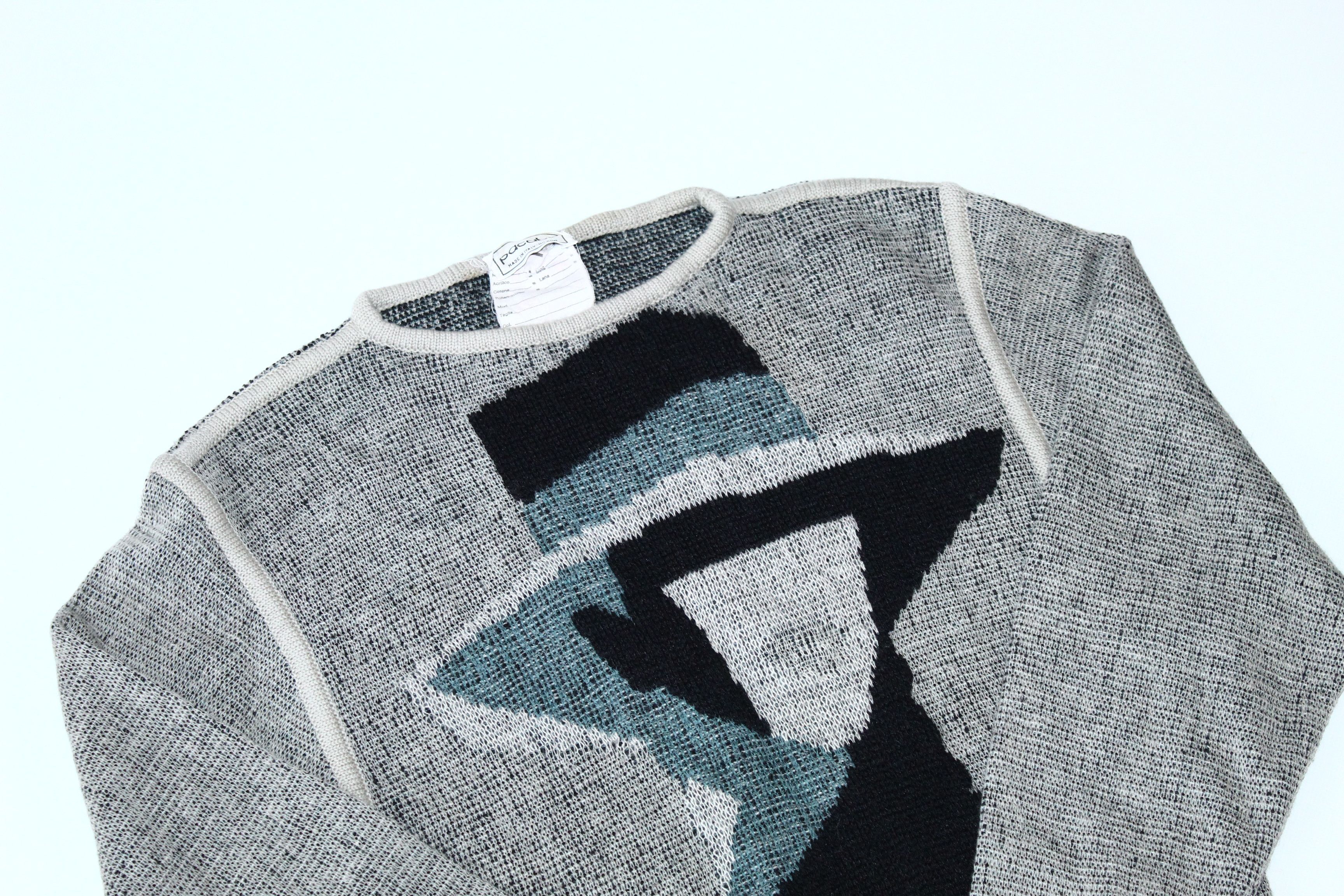 Vintage 🔥 RARE VTG 🔥 Pacabu Abstract Art Knitted Sweater Size US S / EU 44-46 / 1 - 4 Thumbnail