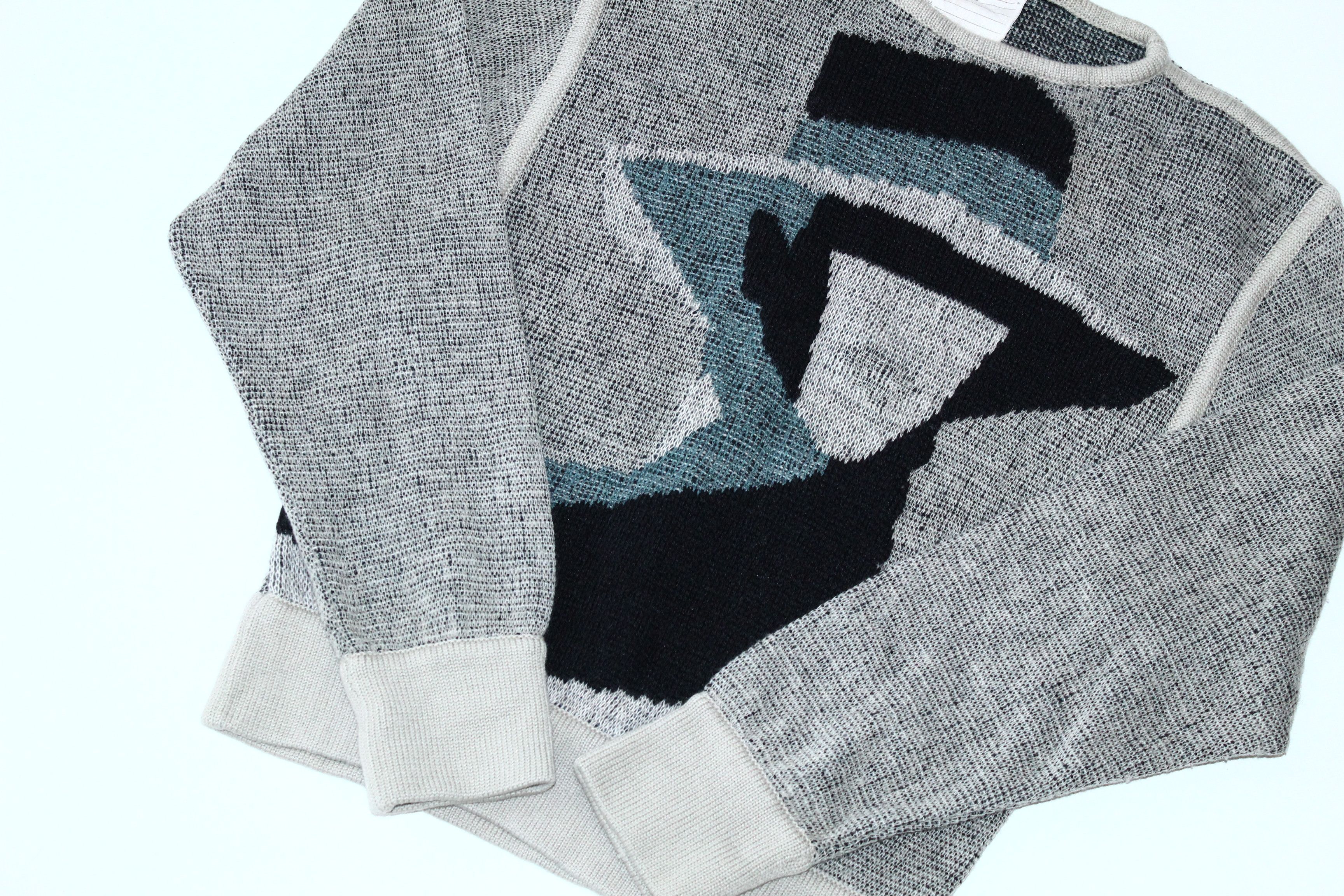 Vintage 🔥 RARE VTG 🔥 Pacabu Abstract Art Knitted Sweater Size US S / EU 44-46 / 1 - 6 Thumbnail