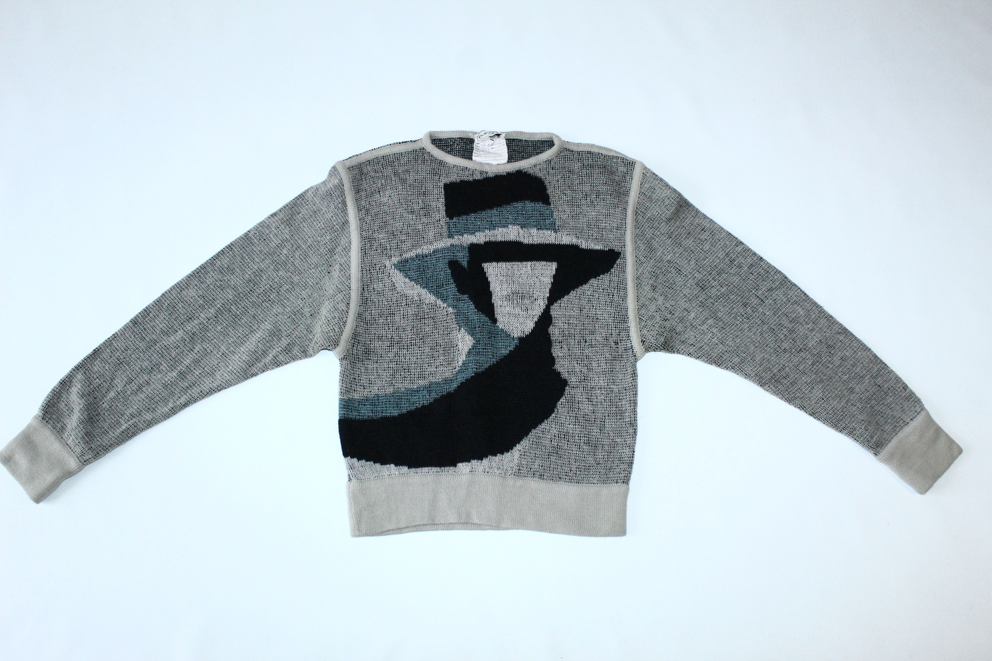 Vintage 🔥 RARE VTG 🔥 Pacabu Abstract Art Knitted Sweater Size US S / EU 44-46 / 1 - 3 Thumbnail