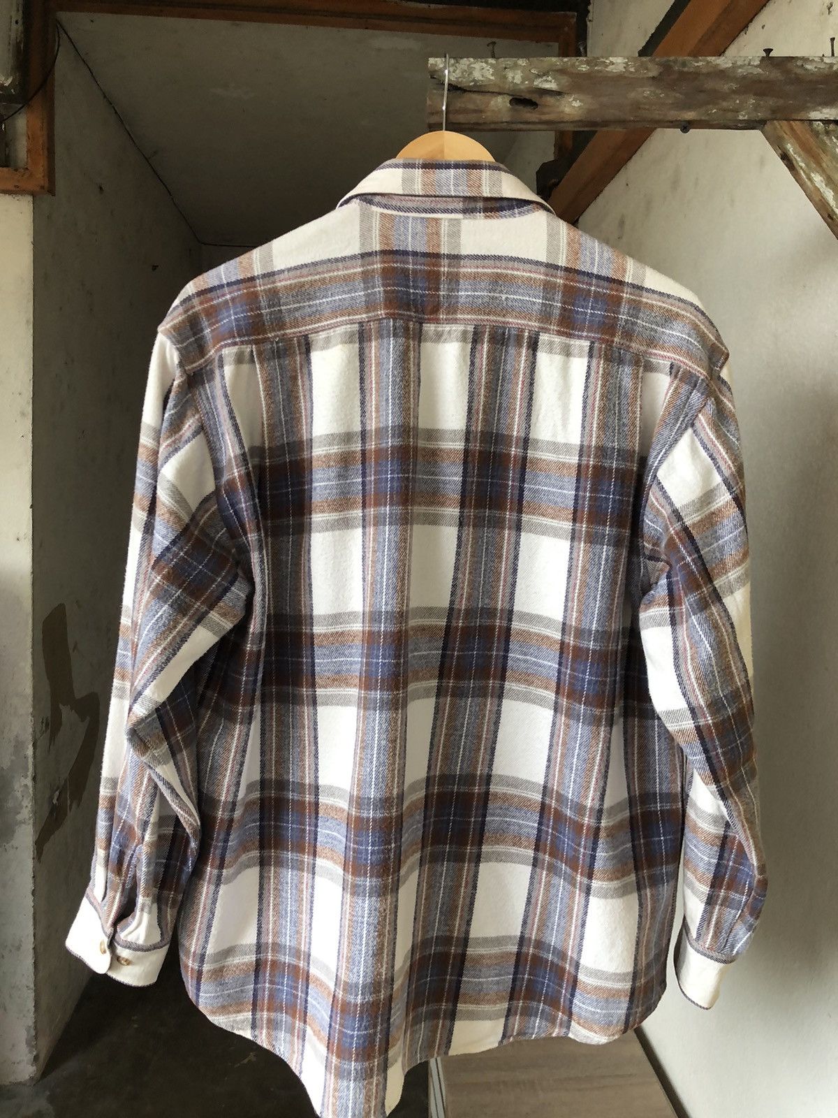 Japanese Brand Vintage Trans Position Echo Flannel Shirt Size US L / EU 52-54 / 3 - 15 Thumbnail
