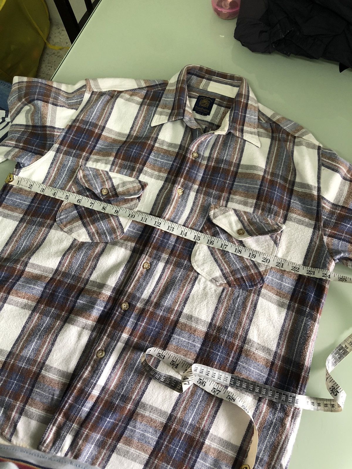 Japanese Brand Vintage Trans Position Echo Flannel Shirt Size US L / EU 52-54 / 3 - 20 Thumbnail