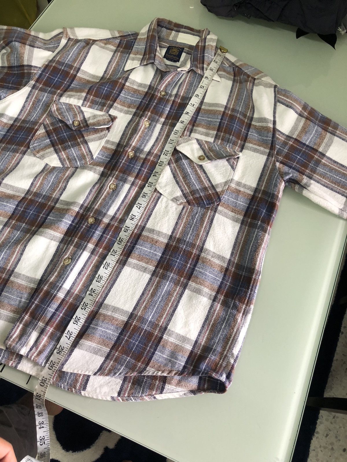 Japanese Brand Vintage Trans Position Echo Flannel Shirt Size US L / EU 52-54 / 3 - 22 Thumbnail