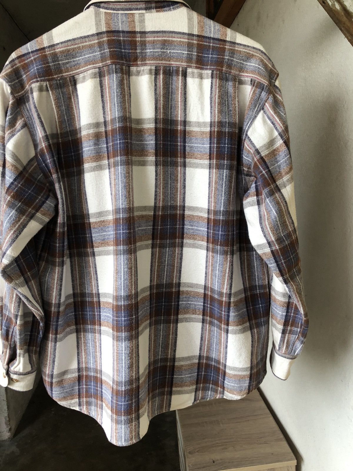 Japanese Brand Vintage Trans Position Echo Flannel Shirt Size US L / EU 52-54 / 3 - 16 Thumbnail