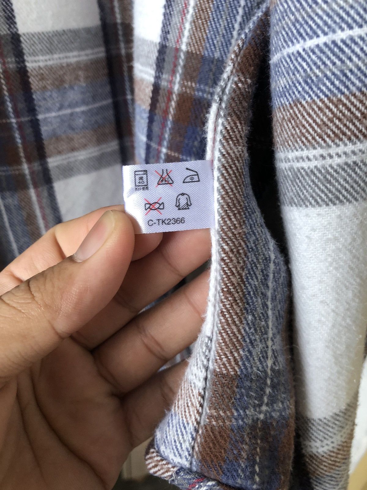 Japanese Brand Vintage Trans Position Echo Flannel Shirt Size US L / EU 52-54 / 3 - 13 Thumbnail