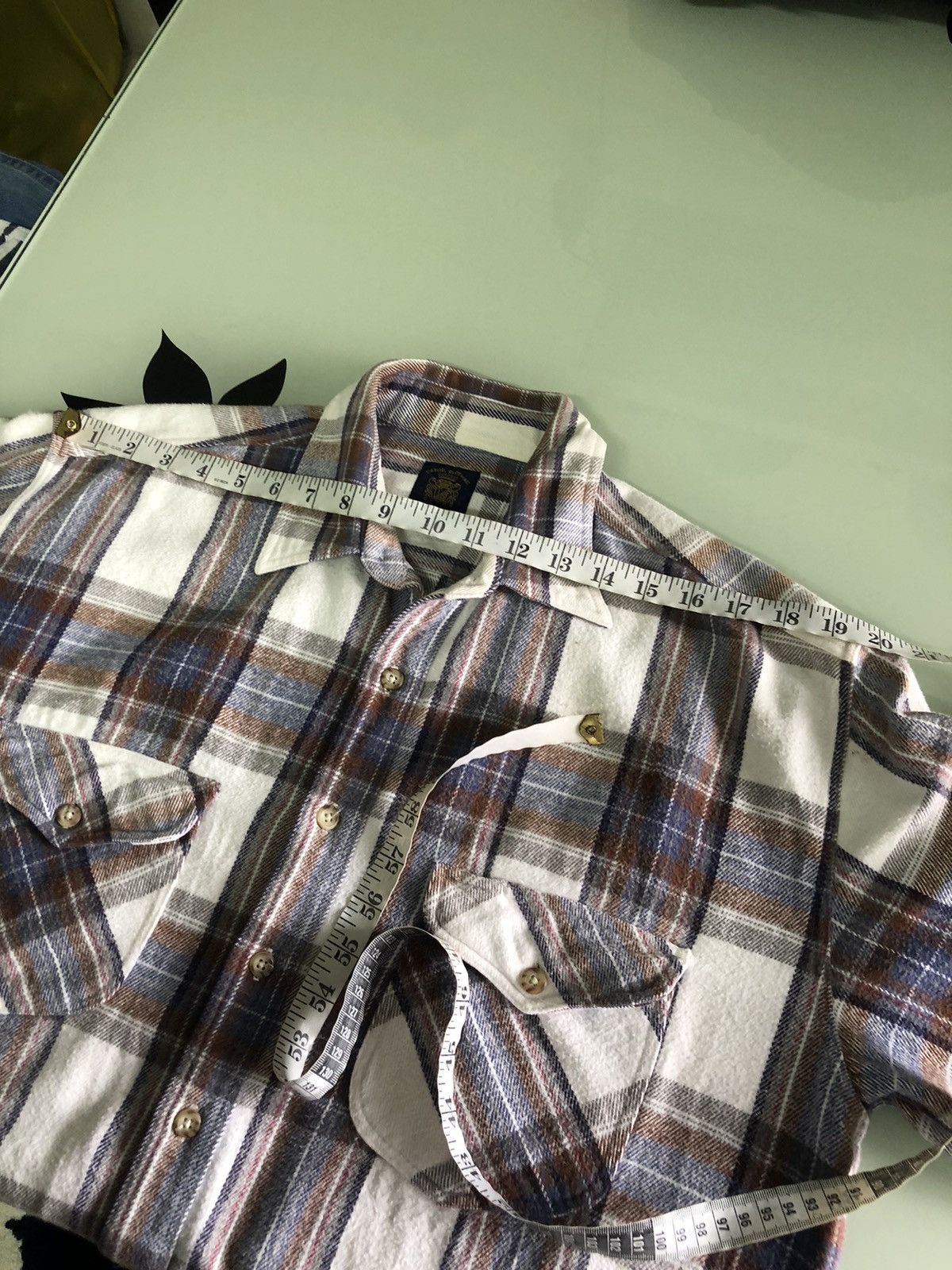 Japanese Brand Vintage Trans Position Echo Flannel Shirt Size US L / EU 52-54 / 3 - 21 Thumbnail