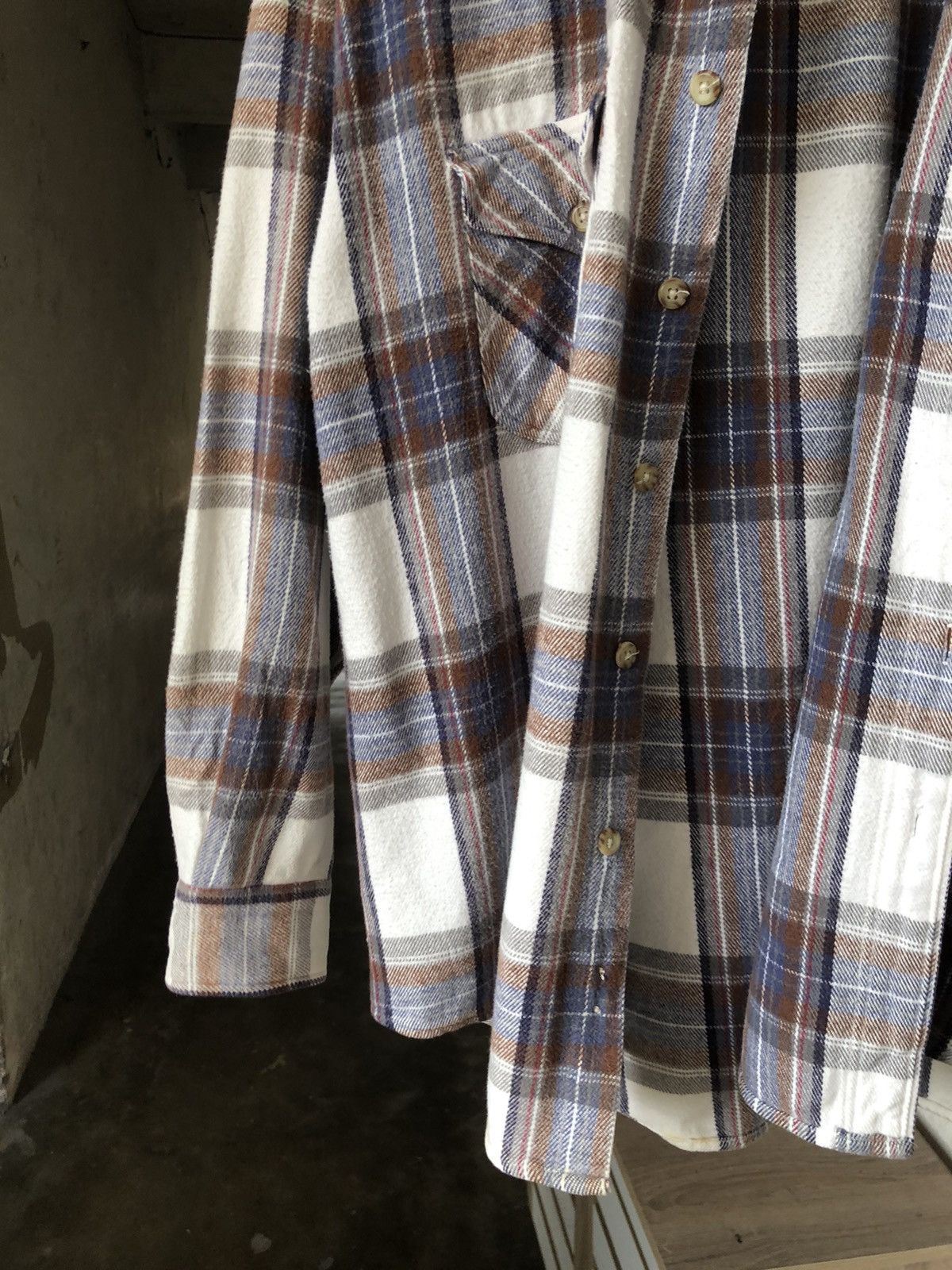 Japanese Brand Vintage Trans Position Echo Flannel Shirt Size US L / EU 52-54 / 3 - 7 Thumbnail
