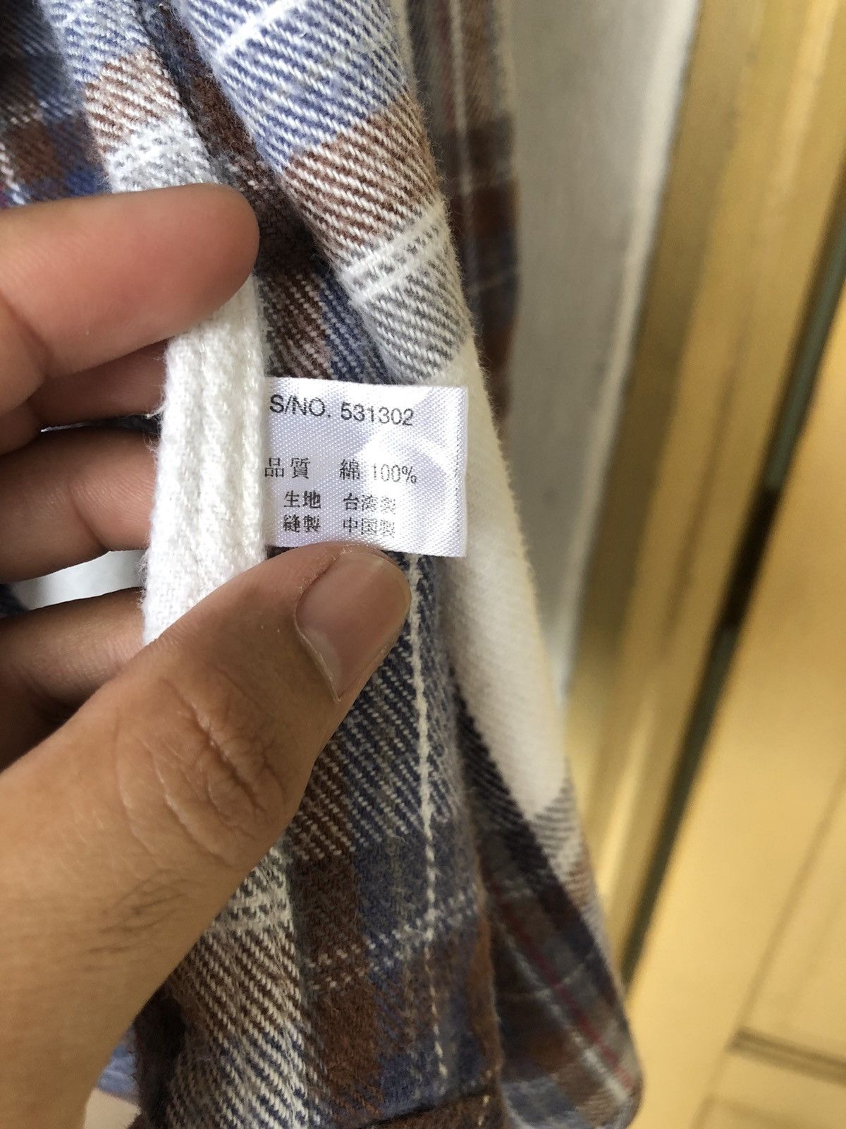 Japanese Brand Vintage Trans Position Echo Flannel Shirt Size US L / EU 52-54 / 3 - 14 Thumbnail