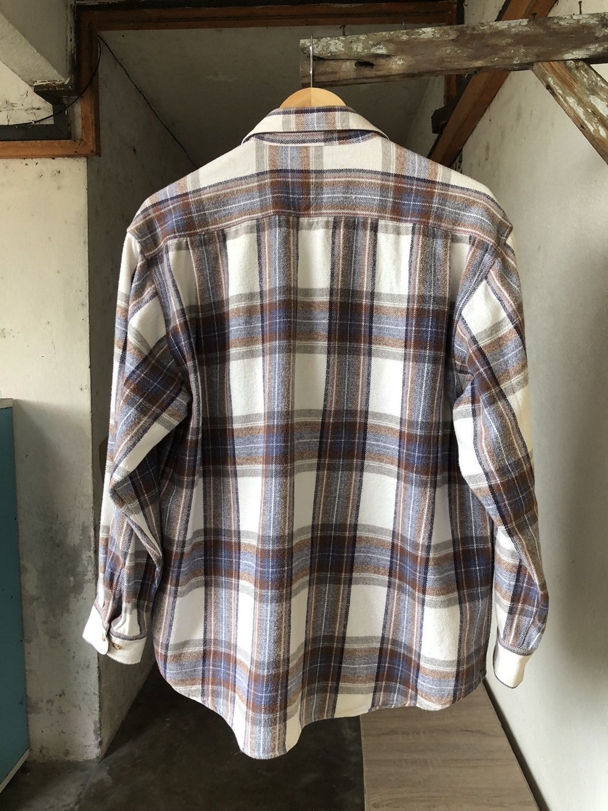 Japanese Brand Vintage Trans Position Echo Flannel Shirt Size US L / EU 52-54 / 3 - 2 Thumbnail