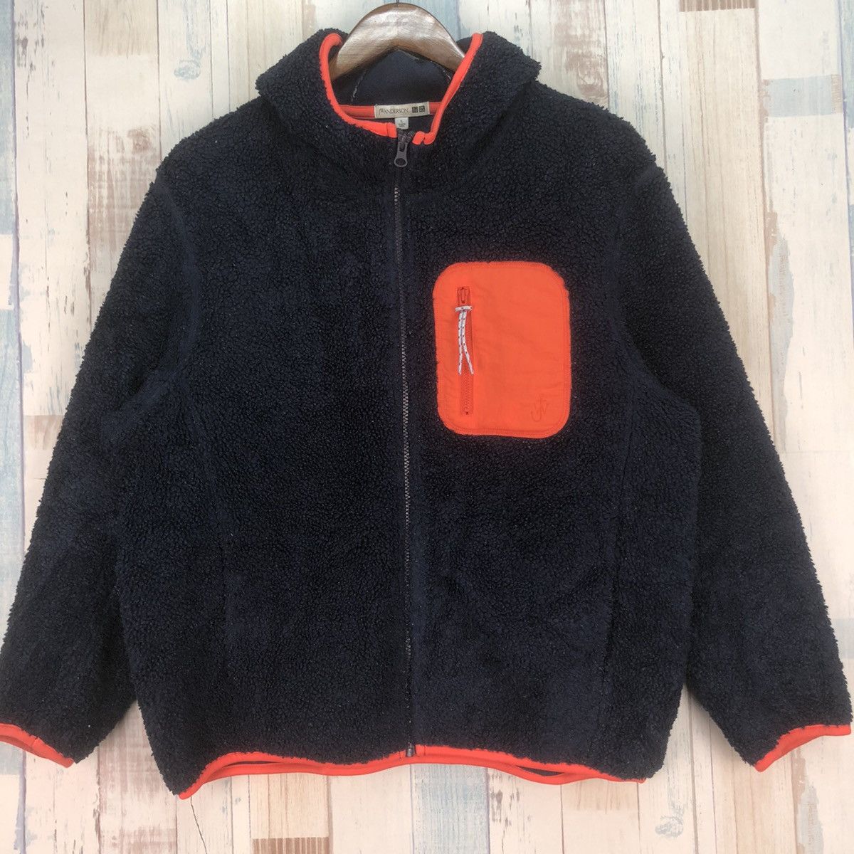 JW Anderson × Uniqlo Vintage J.W Anderson X Uniqlo Fleece Hoodie Size US L / EU 52-54 / 3 - 4 Thumbnail
